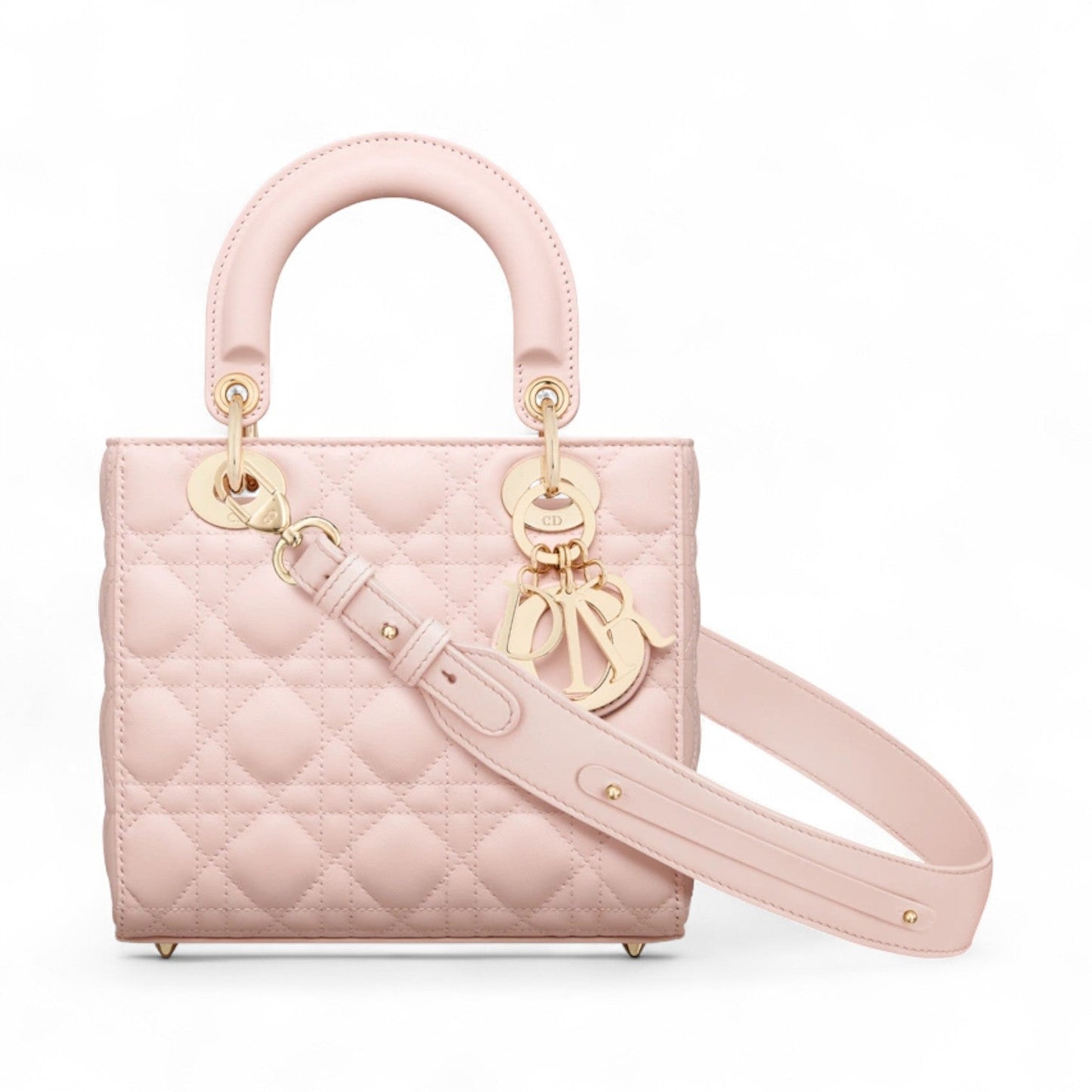 DIOR SMALL LADY LIGHT PINK BAG