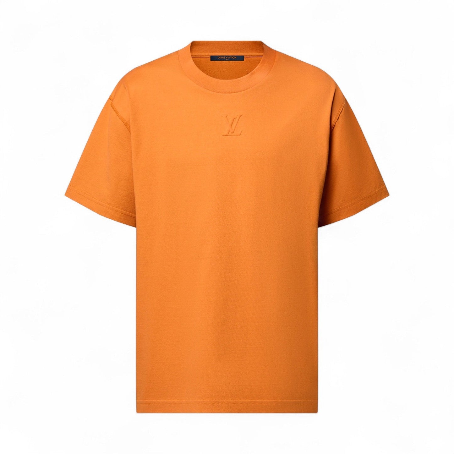 LOUIS VUITTON EMBOSSED LV COTTON ORANGE T-SHIRT