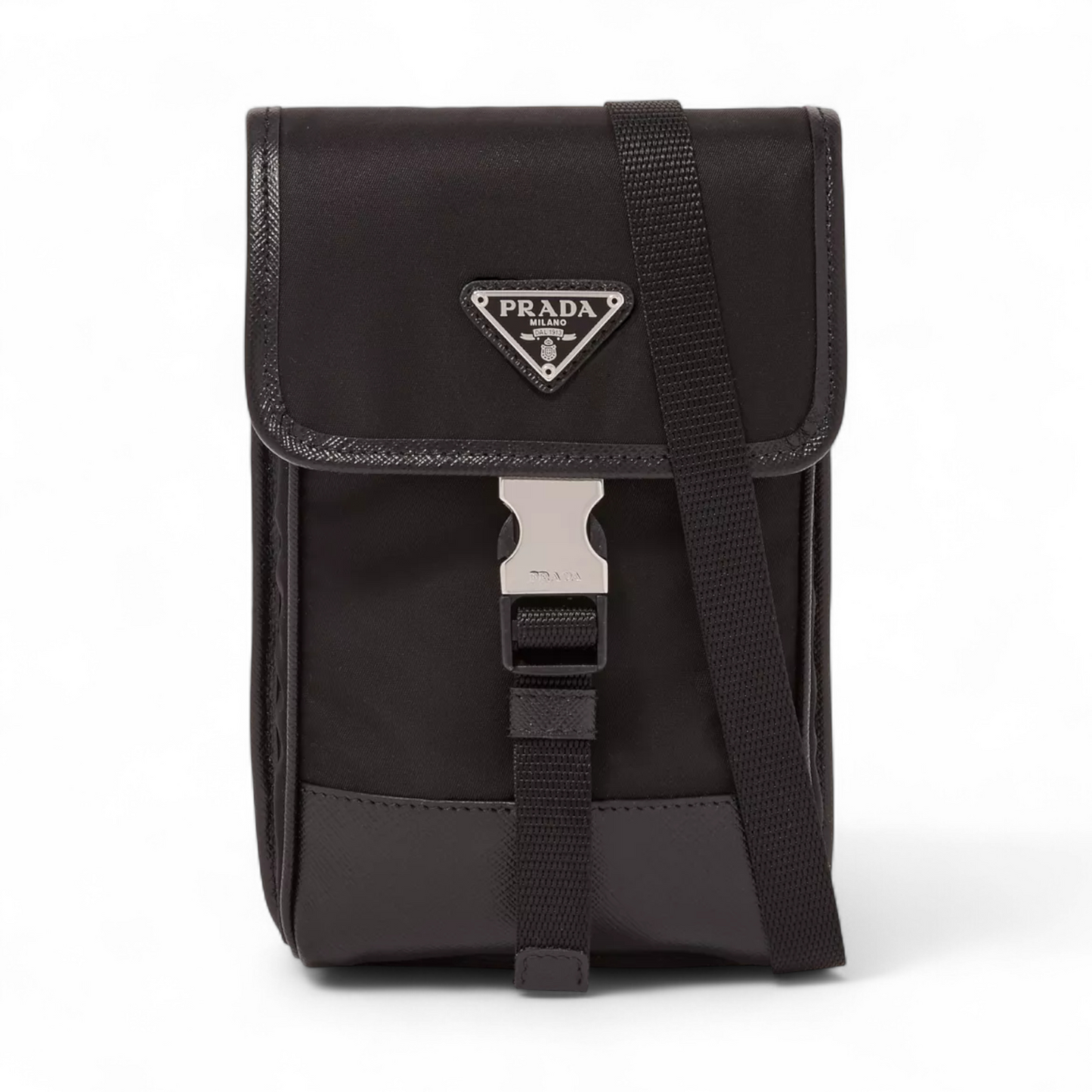 PRADA RE-NYLON BLACK CROSSBODY BLACK SMARTPHONE CASE