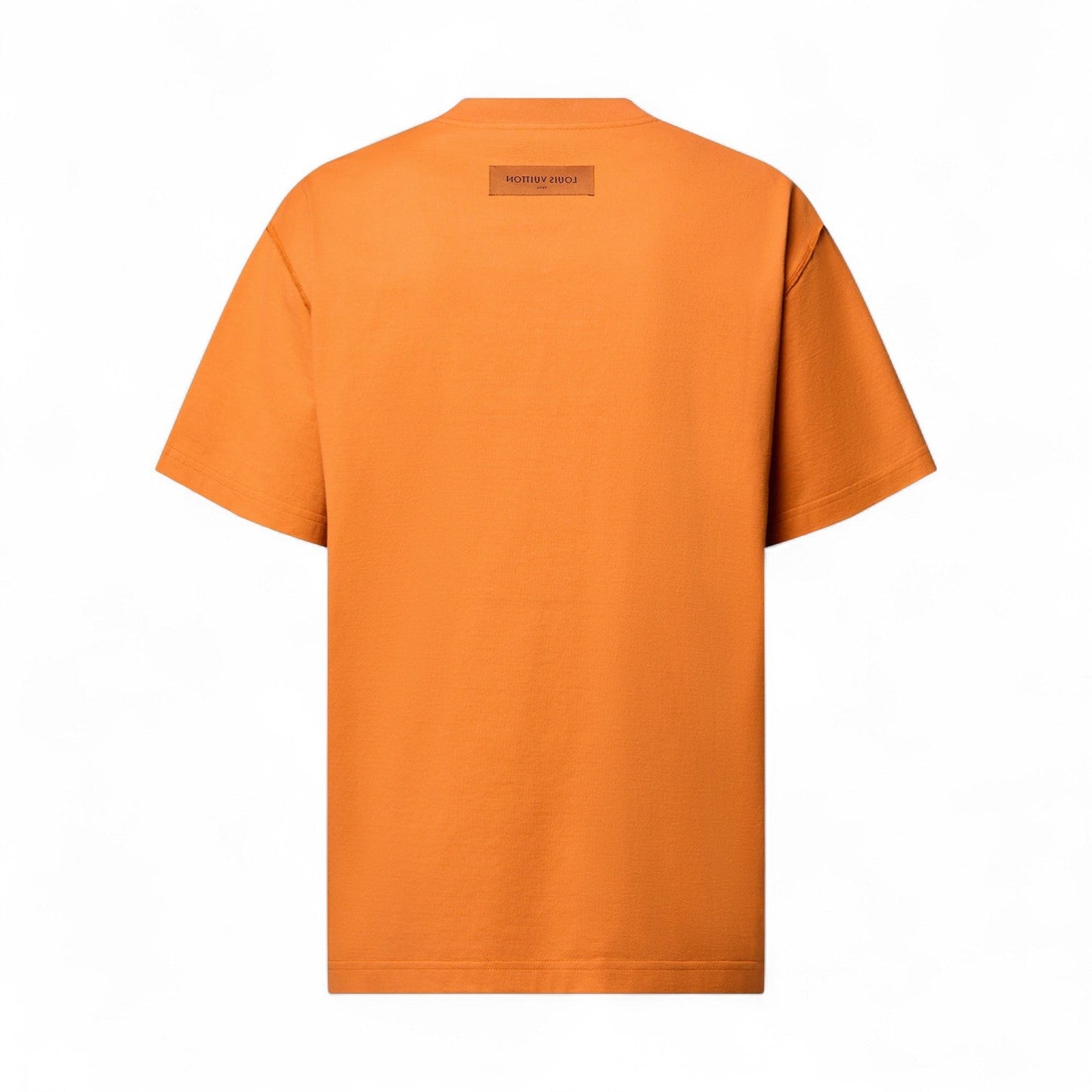 LOUIS VUITTON EMBOSSED LV COTTON ORANGE T-SHIRT