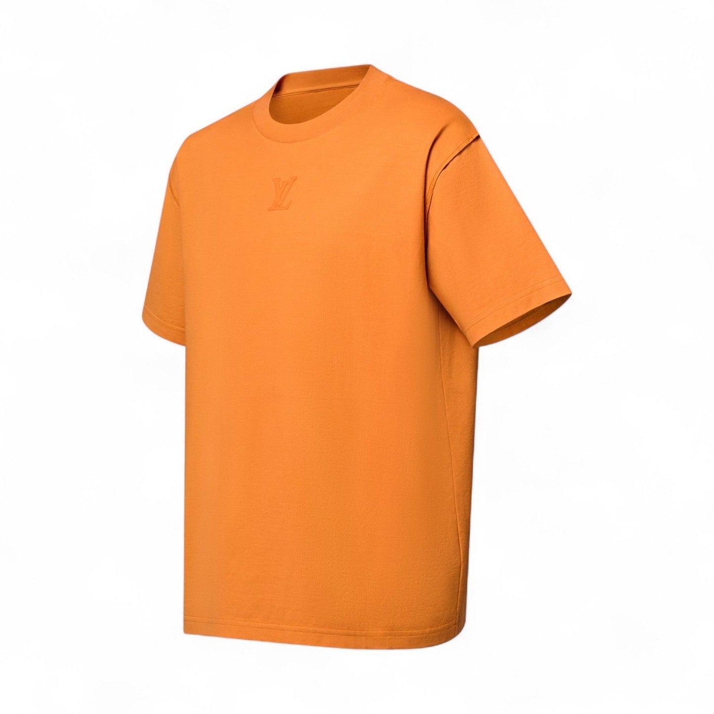 LOUIS VUITTON EMBOSSED LV COTTON ORANGE T-SHIRT
