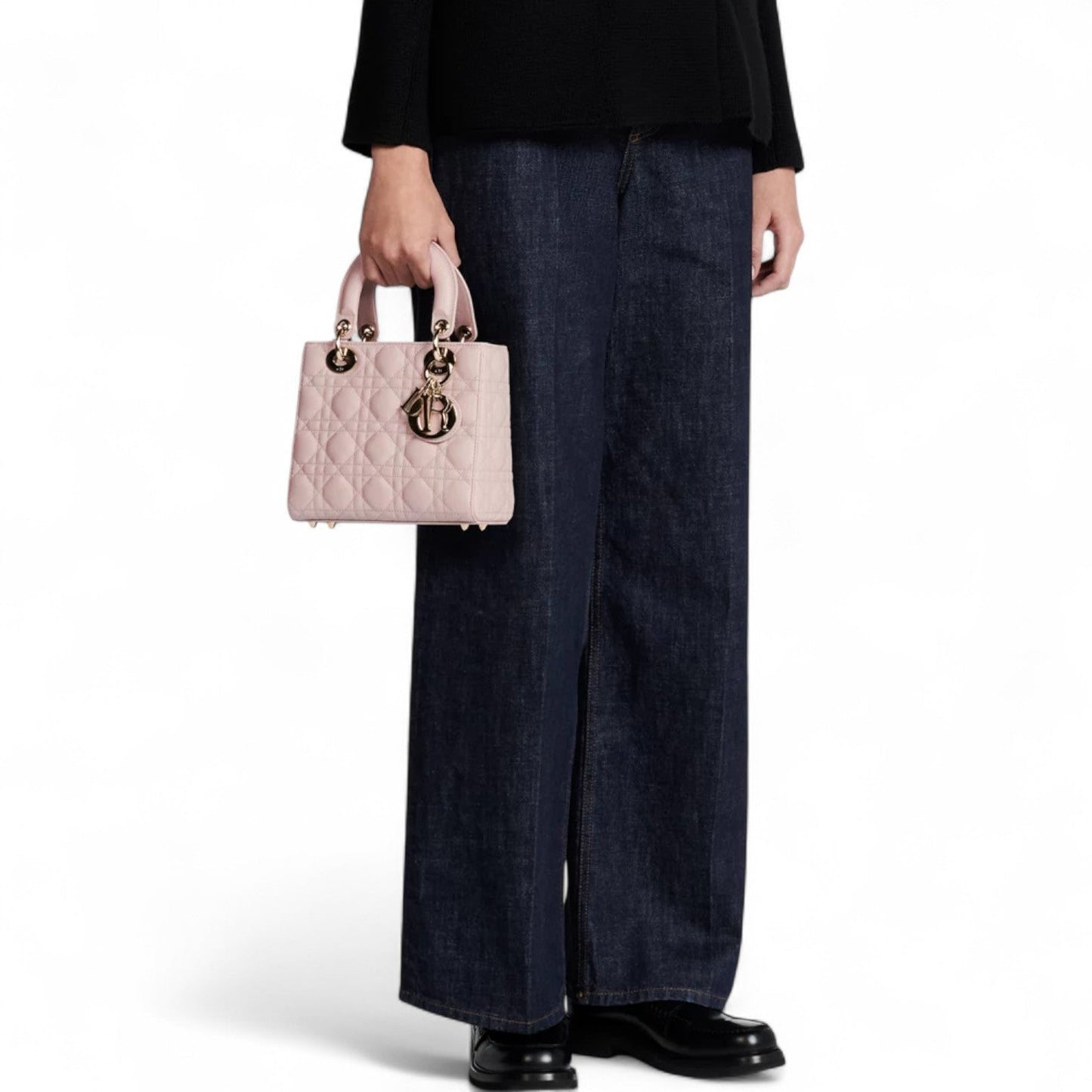 DIOR SMALL LADY LIGHT PINK BAG