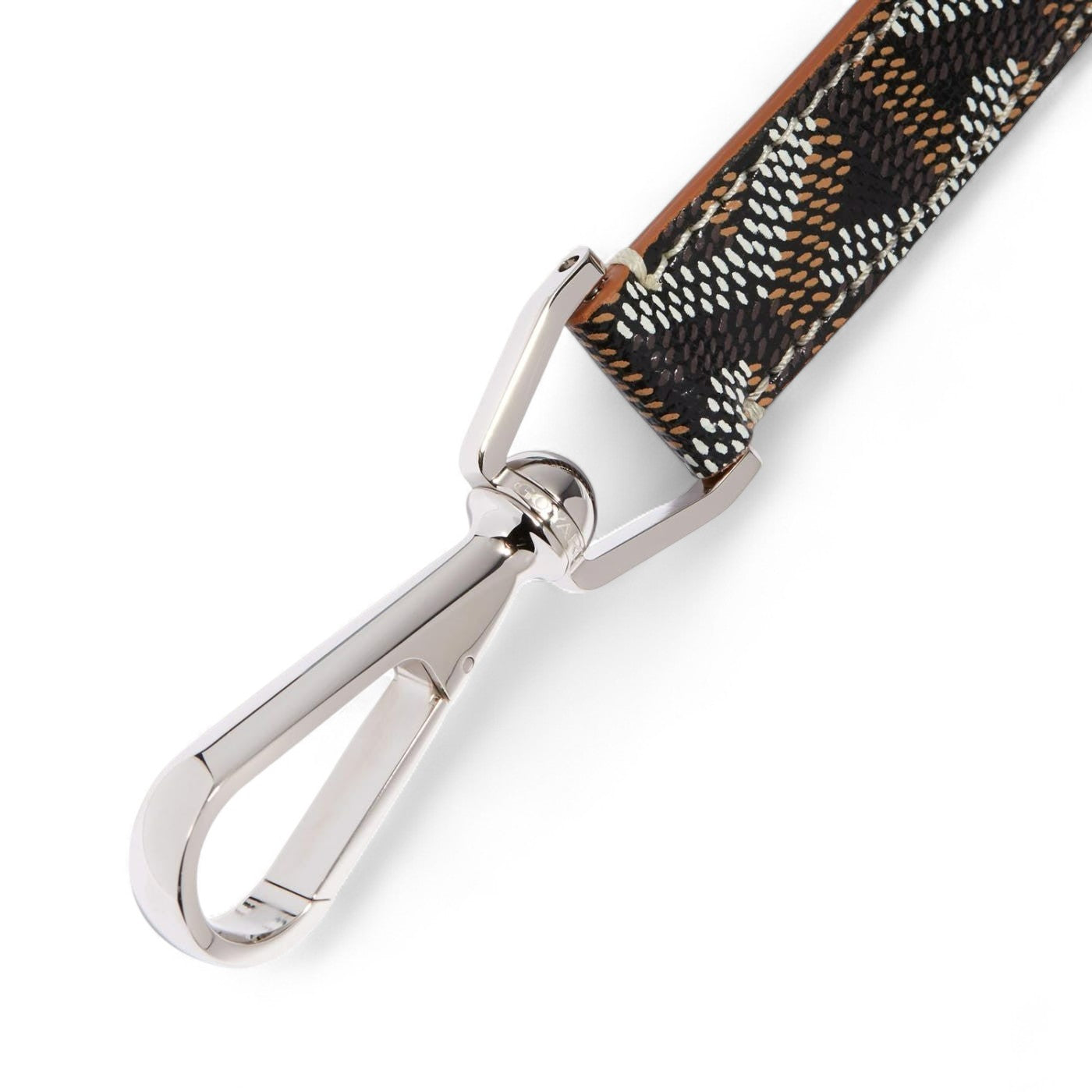GOYARD MOUSQUETON BLACK & TAN KEY RING