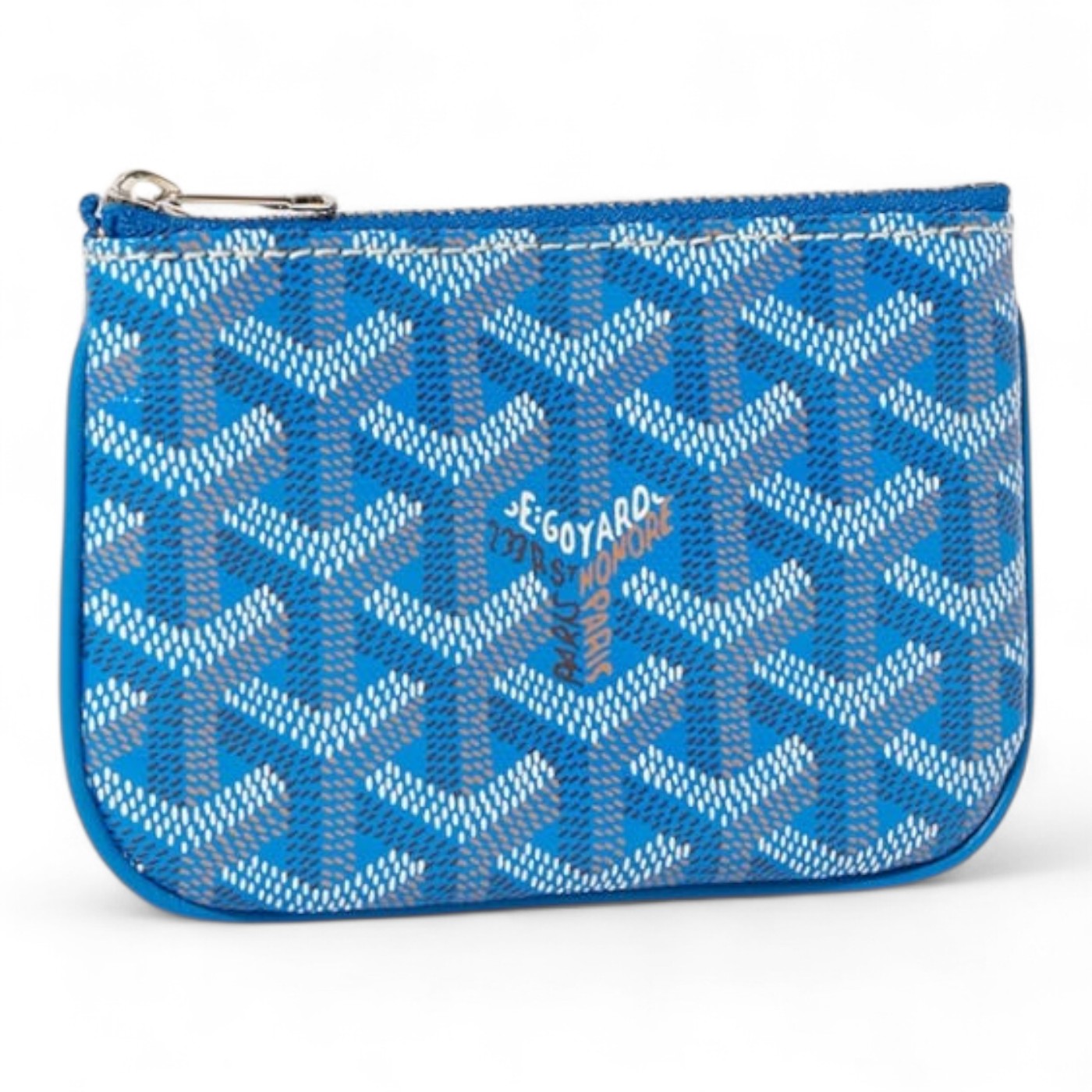 GOYARD SÉNAT NANO BLUE KEY POUCH