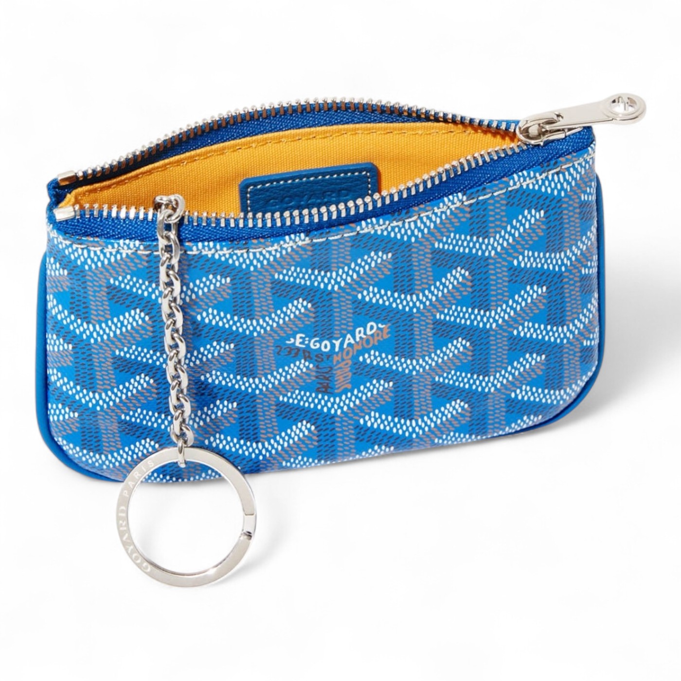 GOYARD SÉNAT NANO BLUE KEY POUCH