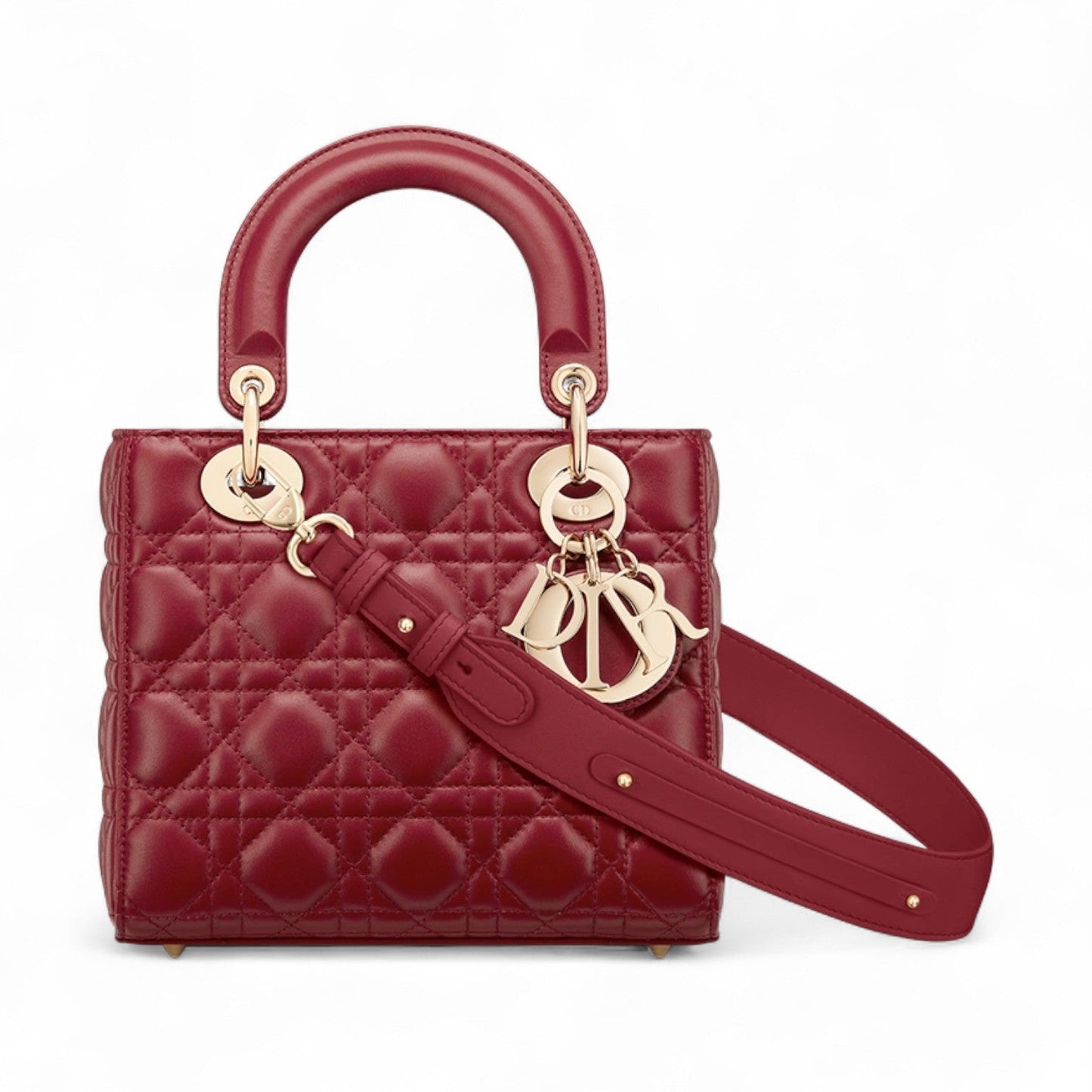 DIOR SMALL LADY RED BAG