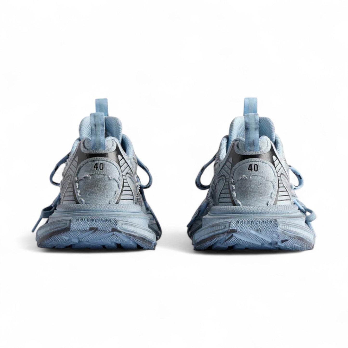 BALENCIAGA DISTRESSED 3XL GREY SNEAKERS