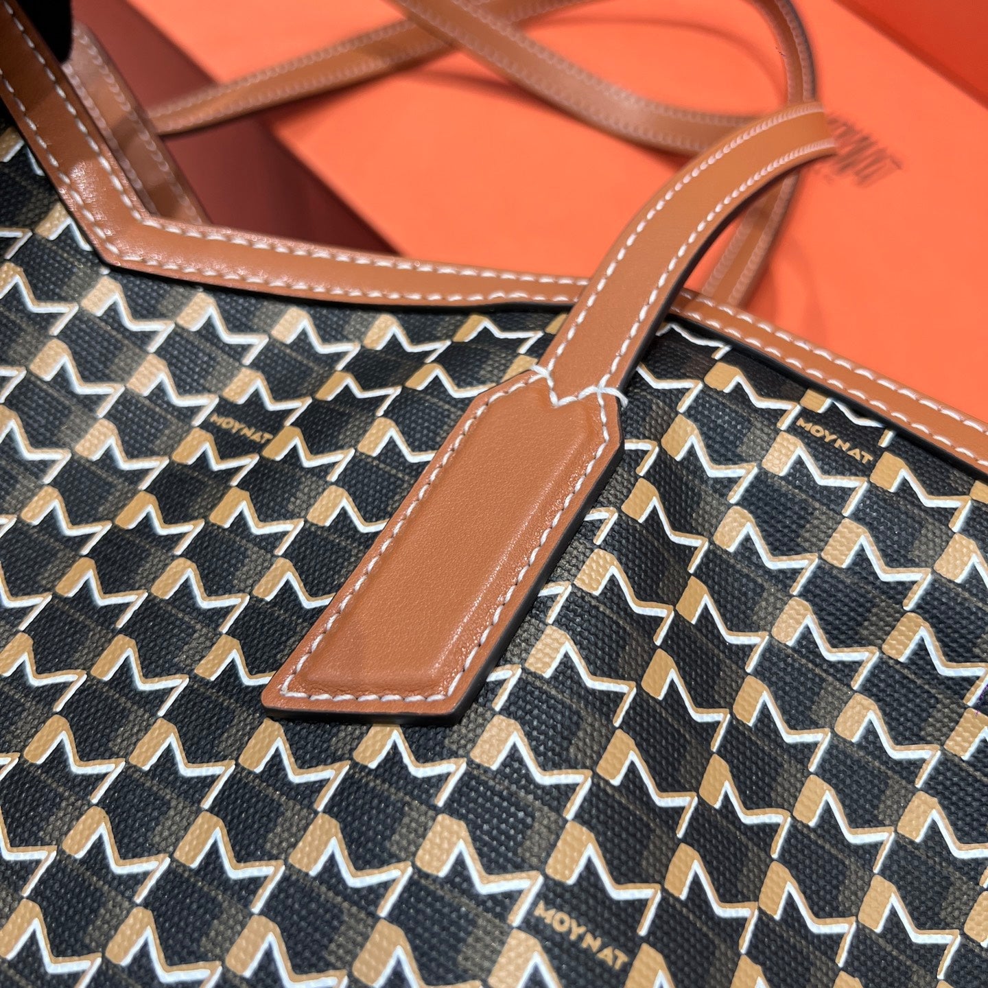 MOYNAT M CANVAS TOTE BROWN BAG GM