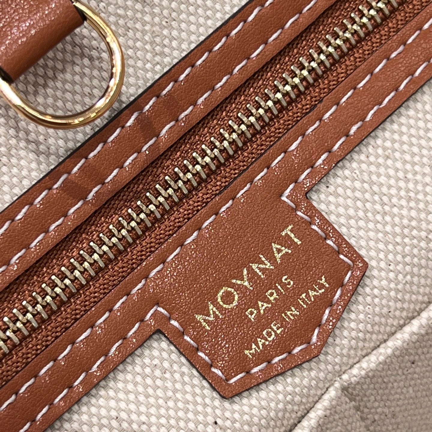 MOYNAT M CANVAS TOTE BROWN BAG GM