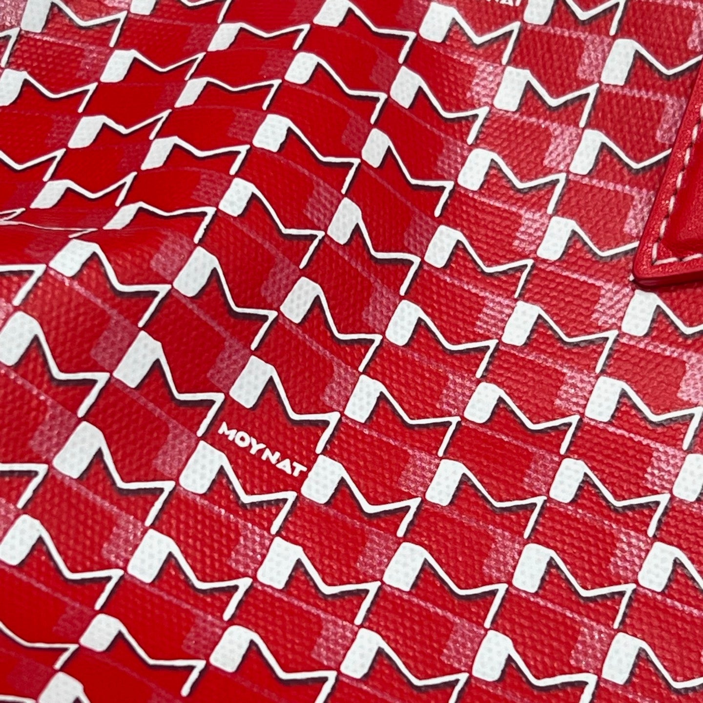 MOYNAT M CANVAS TOTE RED BAG GM