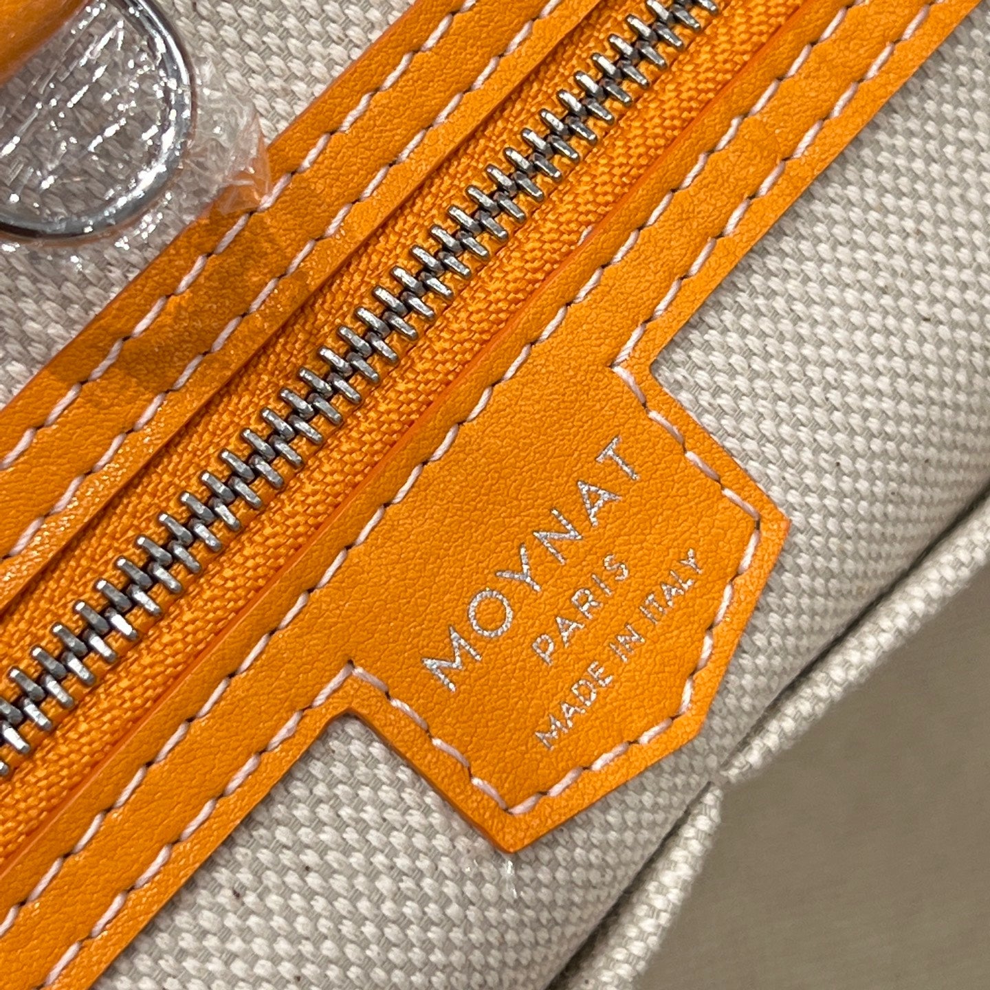 MOYNAT M CANVAS TOTE ORANGE BAG GM
