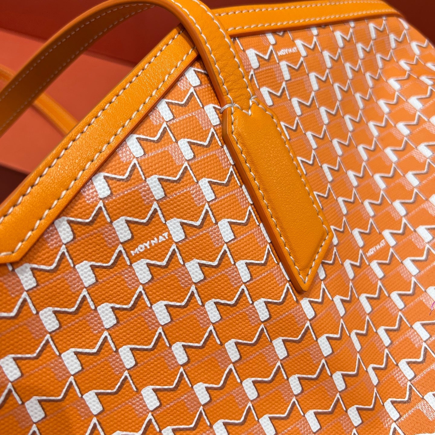 MOYNAT M CANVAS TOTE ORANGE BAG GM