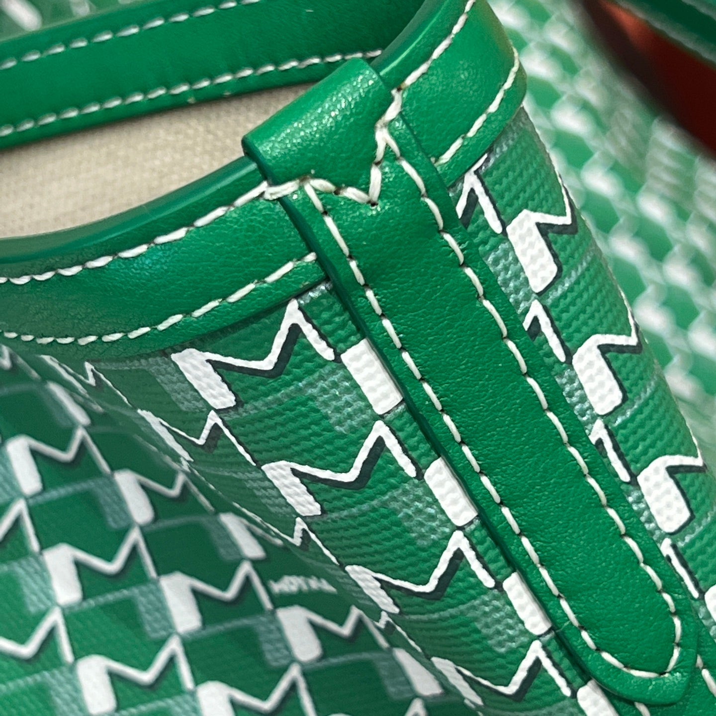MOYNAT M CANVAS TOTE GREEN BAG GM