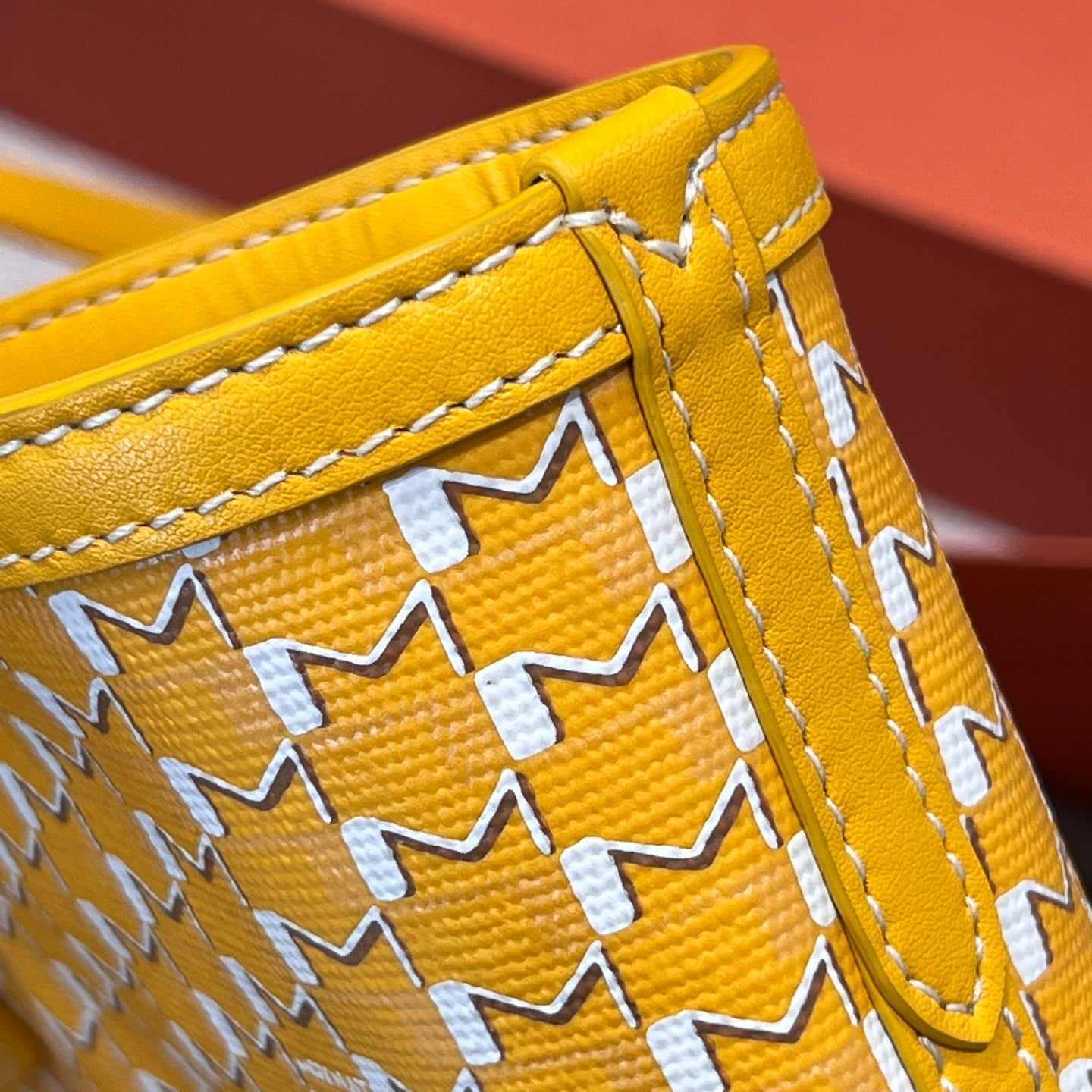 MOYNAT M CANVAS TOTE LEMON YELLOW BAG GM