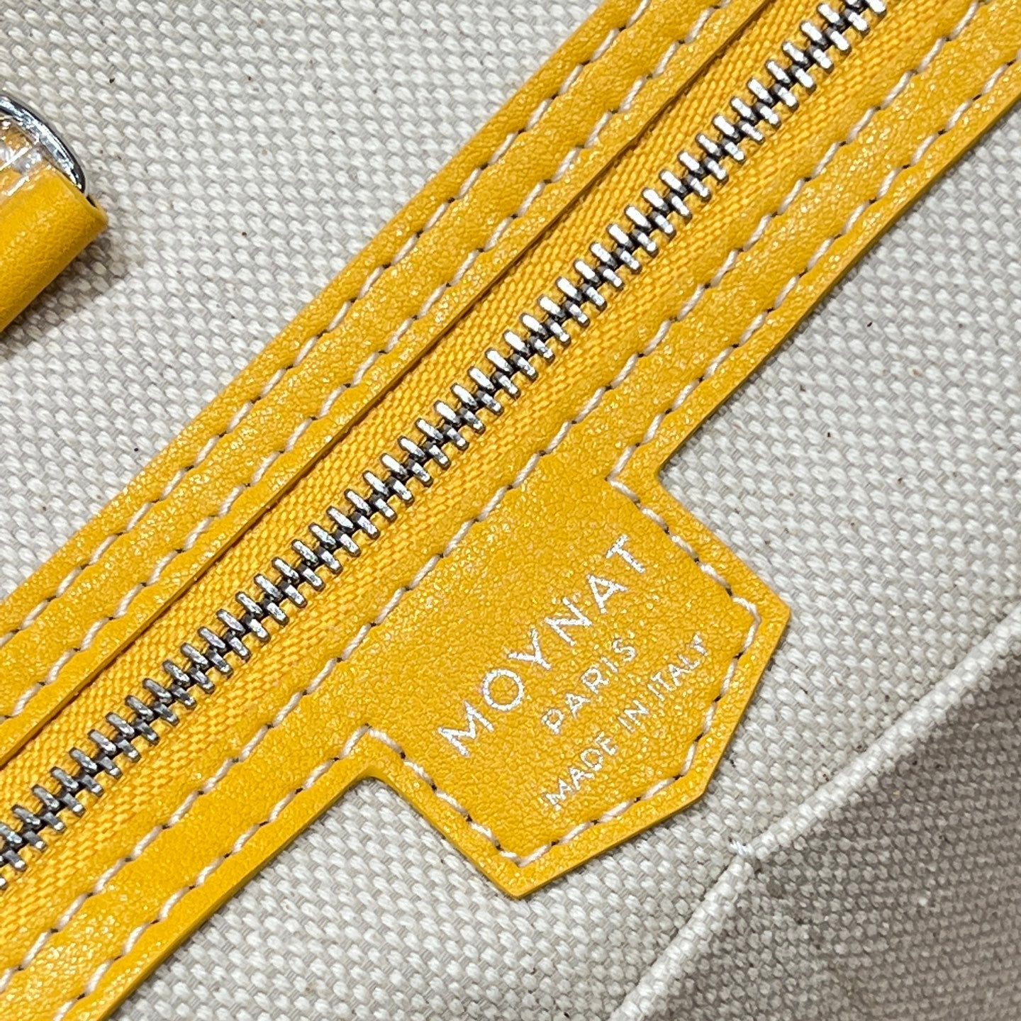 MOYNAT M CANVAS TOTE LEMON YELLOW BAG GM