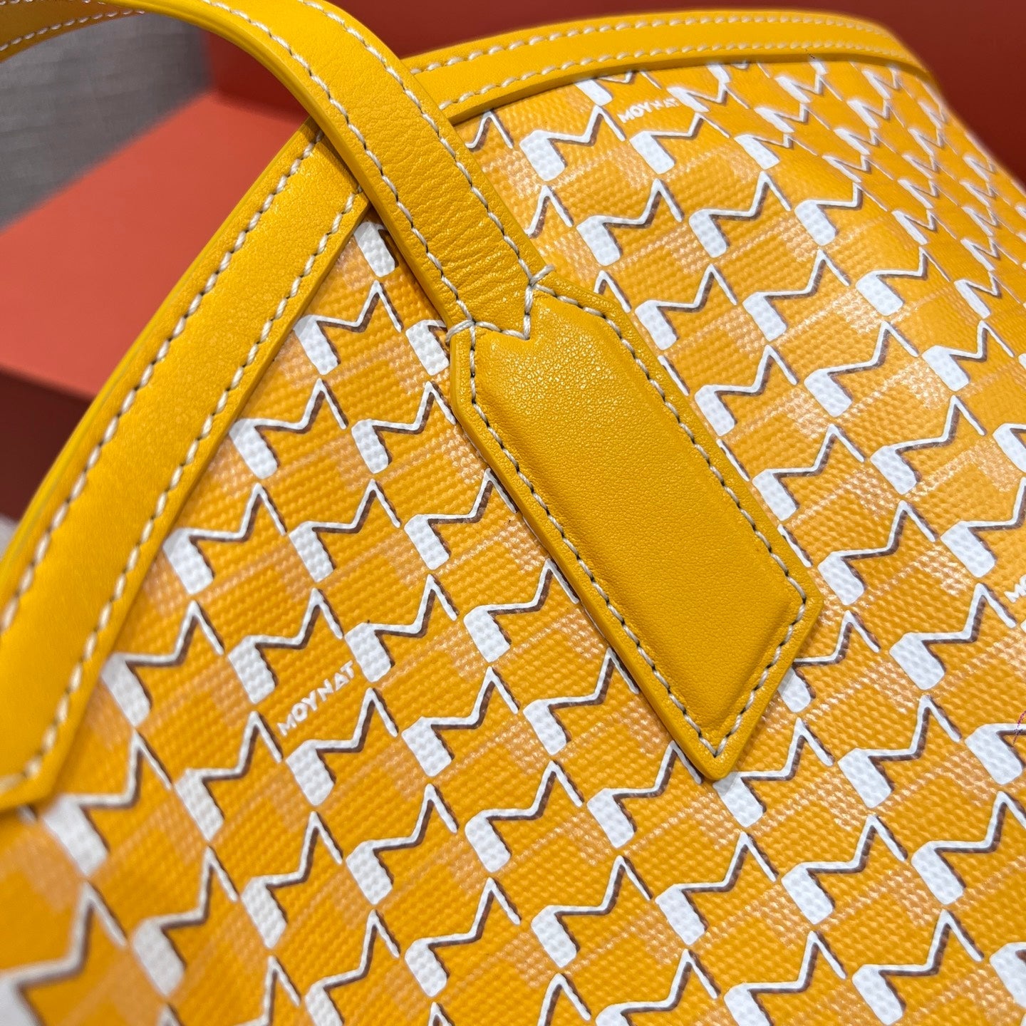 MOYNAT M CANVAS TOTE LEMON YELLOW BAG GM