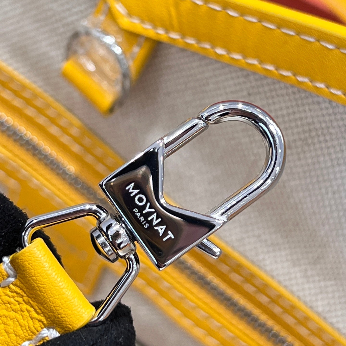 MOYNAT M CANVAS TOTE LEMON YELLOW BAG GM