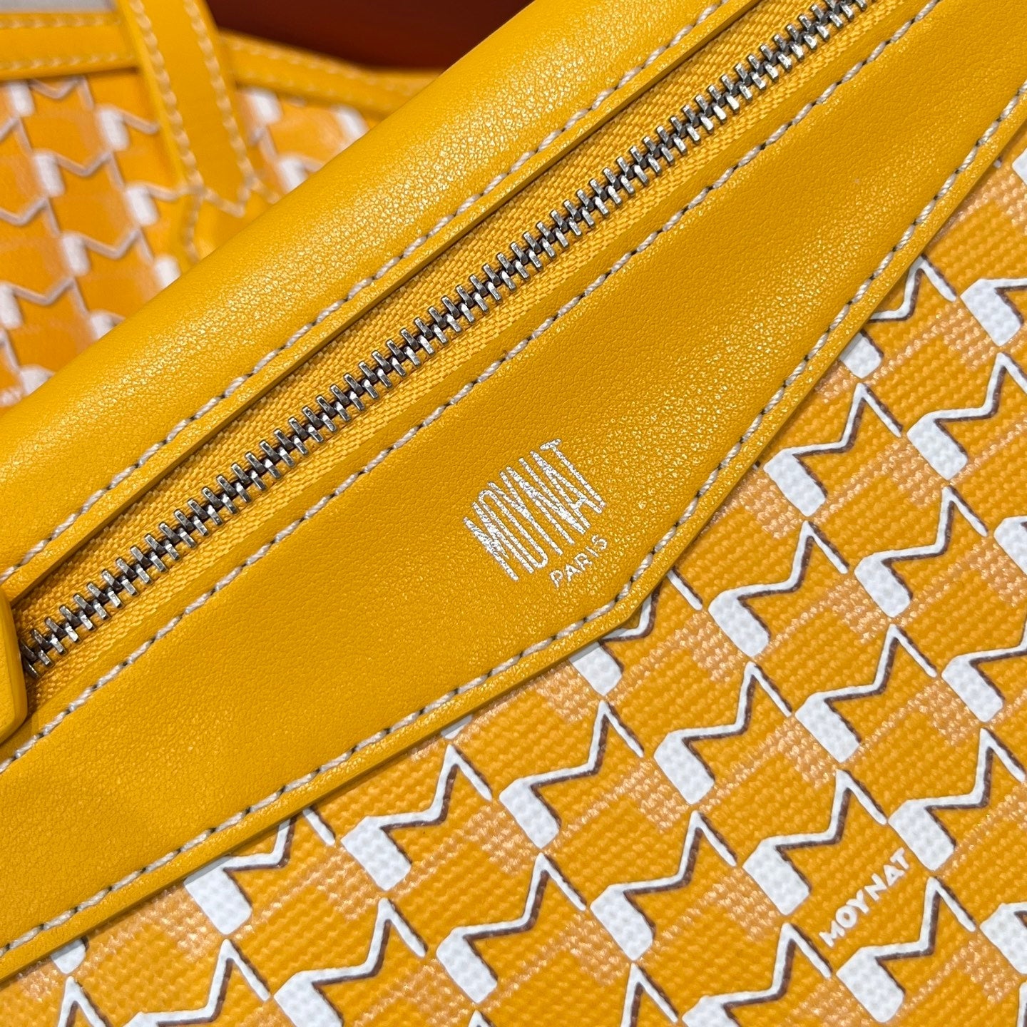 MOYNAT M CANVAS TOTE LEMON YELLOW BAG GM