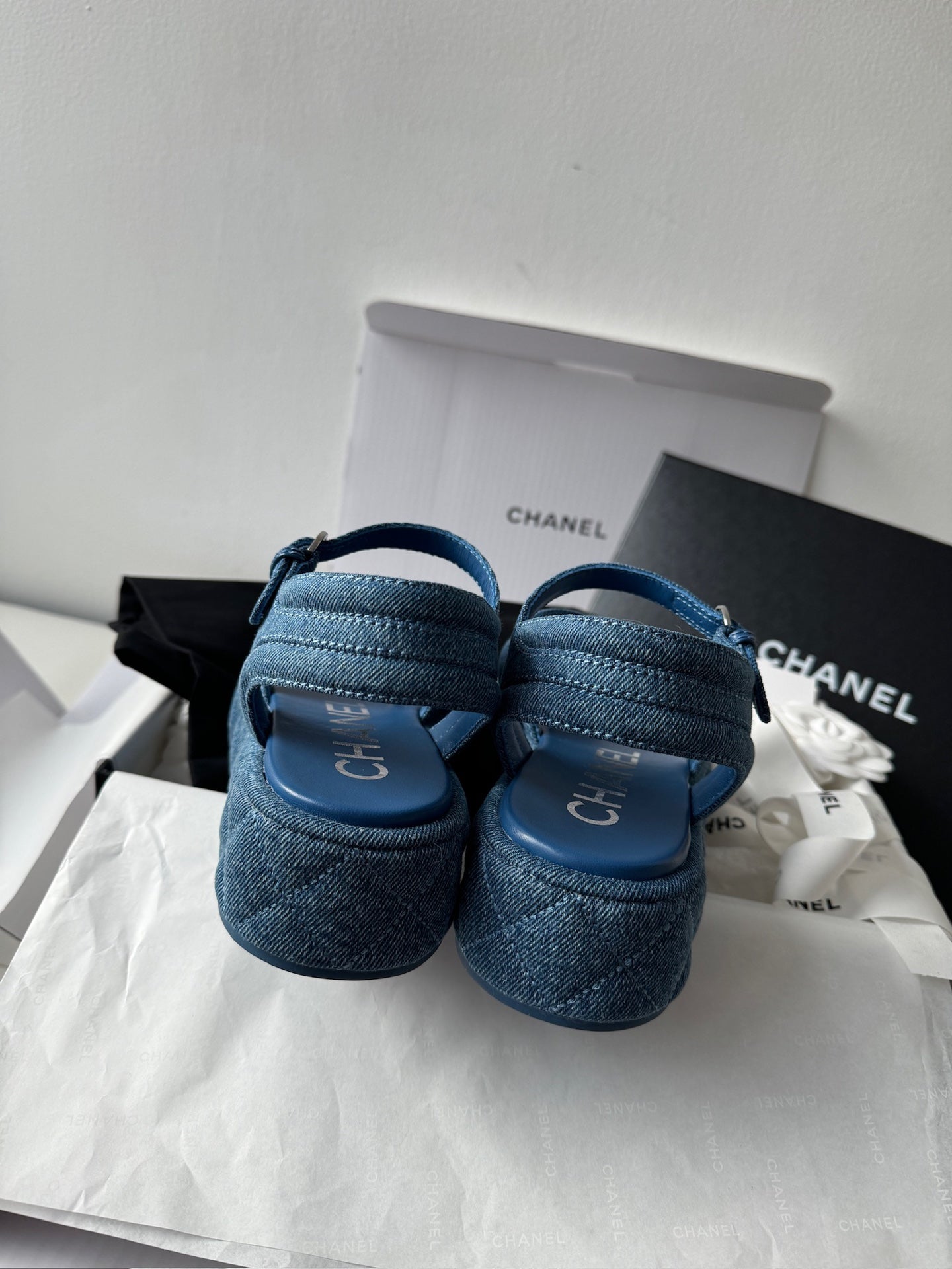 CHANEL FLIP FLOP WOMEN DENIM SANDAL