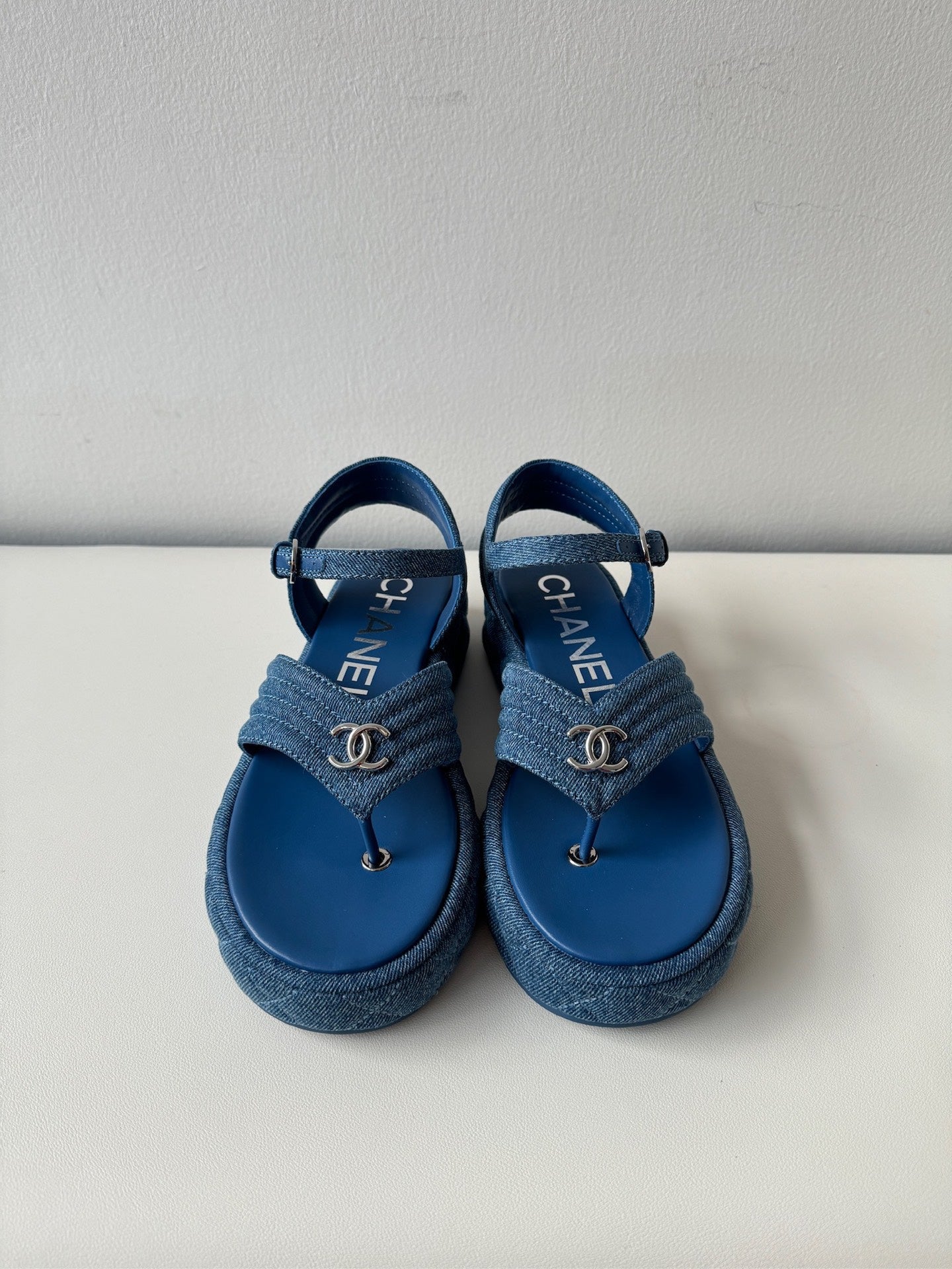 CHANEL FLIP FLOP WOMEN DENIM SANDAL