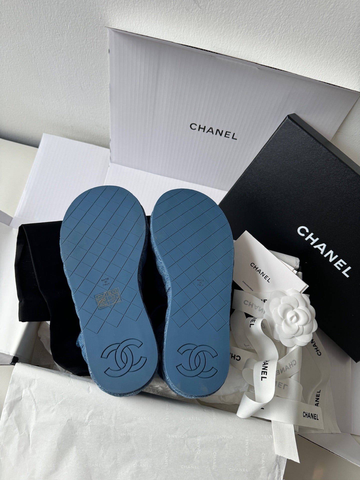 CHANEL FLIP FLOP WOMEN DENIM SANDAL