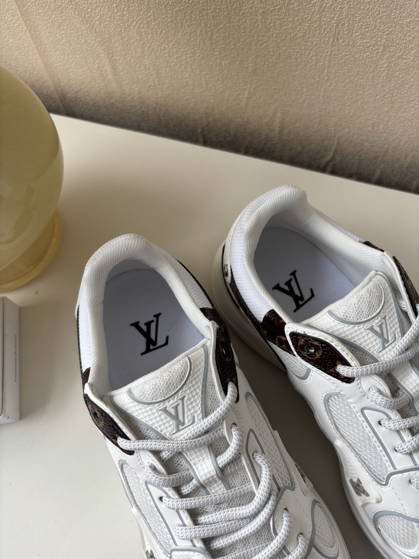 LOUIS VUTTION WHITE OLYMPIA WOMEN SHOES