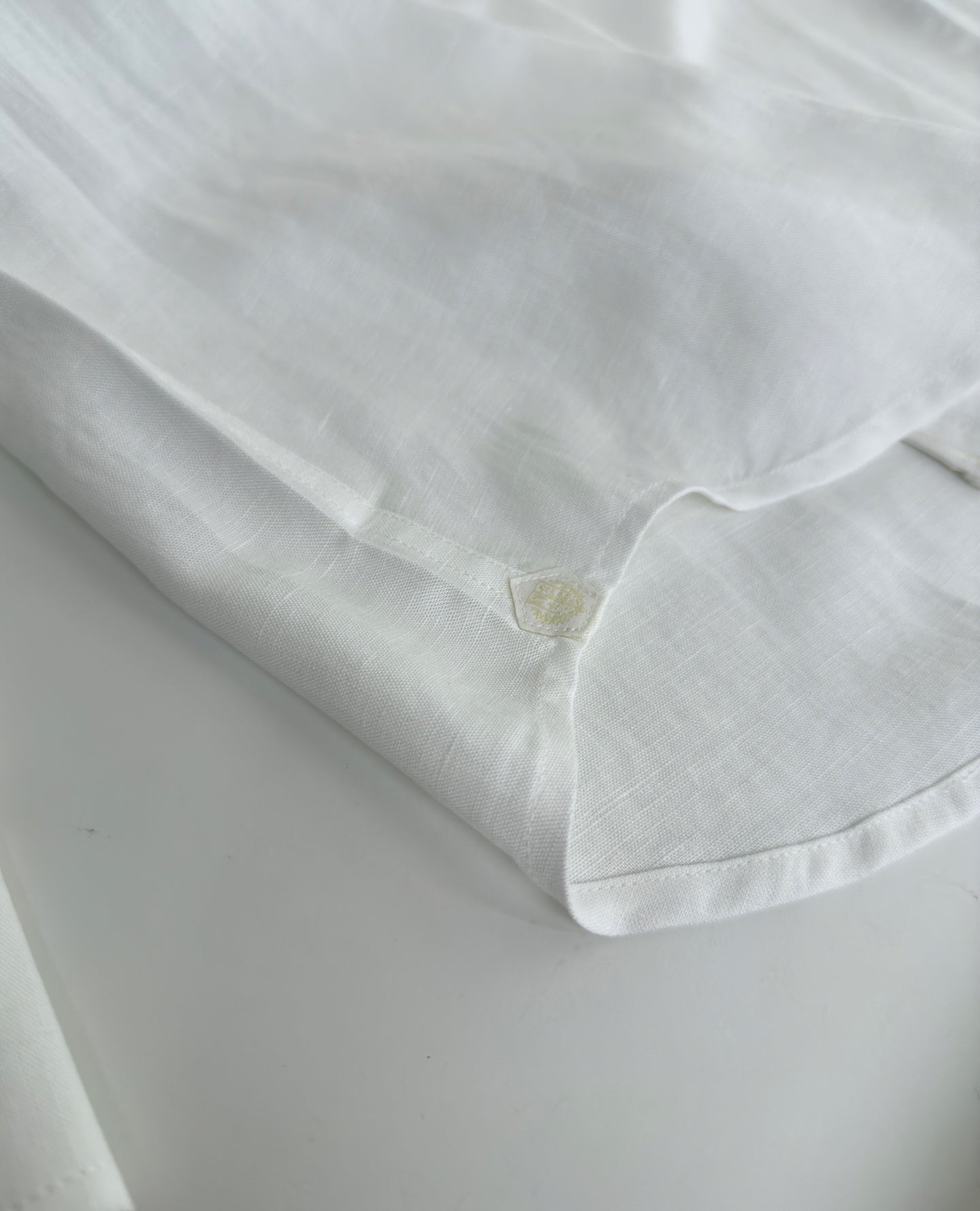 LORO PIANA MEN WHITE LINEN SHIRT