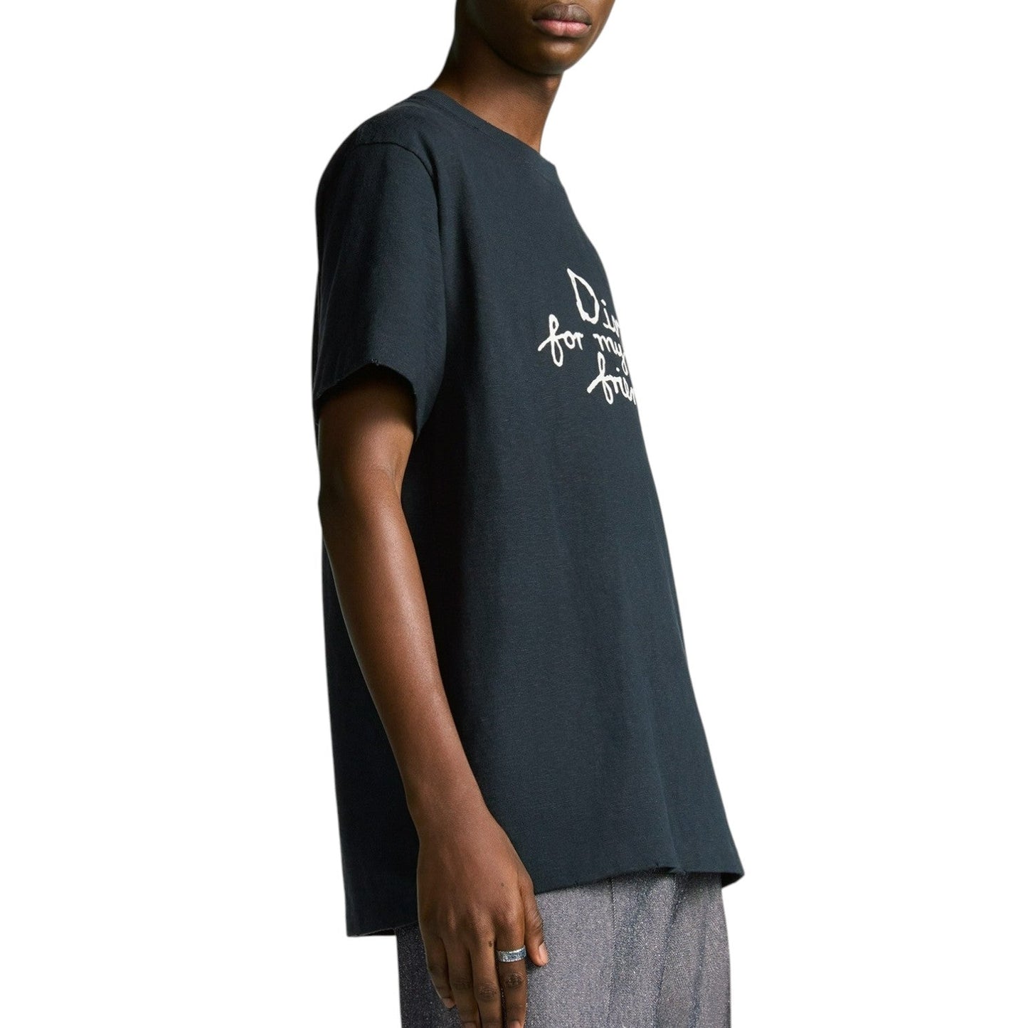 DIOR AND HYLTON NEL DARK BLUE RELAXED FIT T-SHIRT