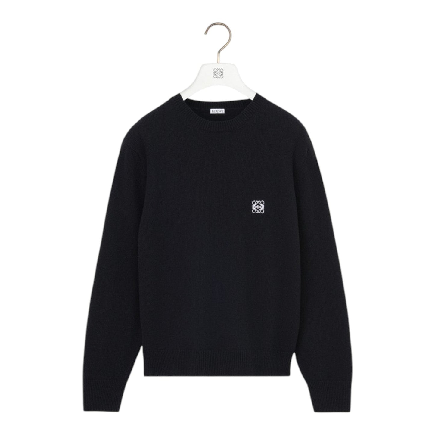 LOEWE JERSEY STICH WOOL MEN BLACK SWEATSHIRT