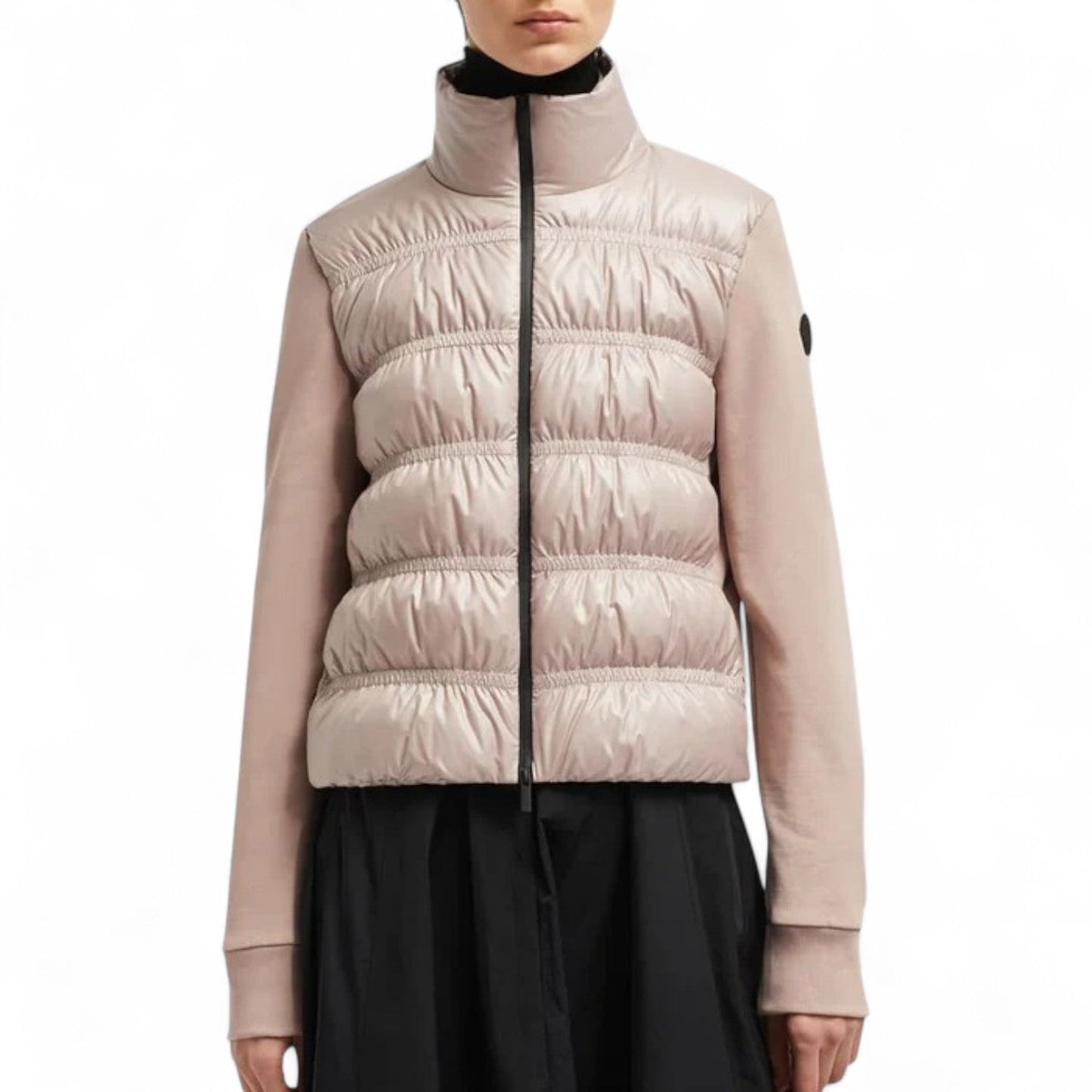 MONCLER PADDED ZIP-UP WOMEN PINK JACKET