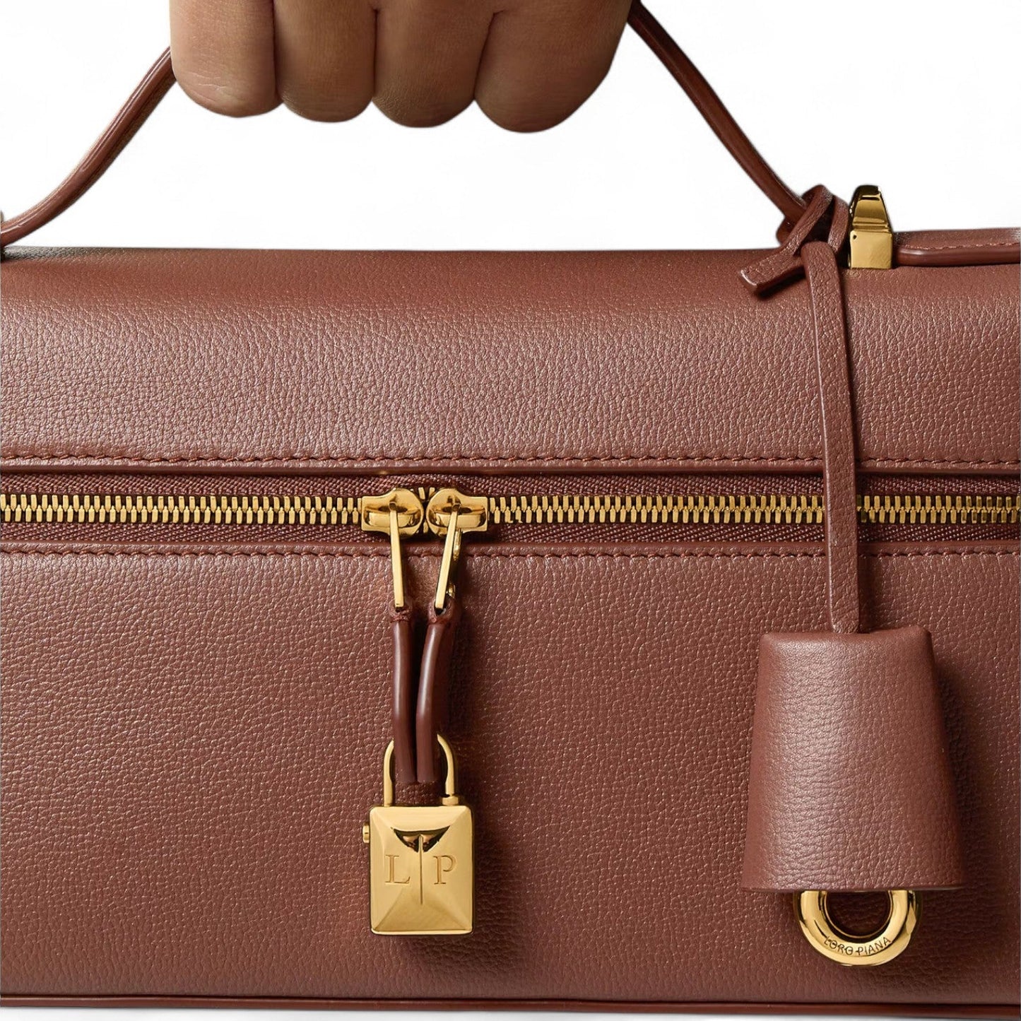 LORO PIANA EXTRA L23 BROWN CROSSBODY BAG