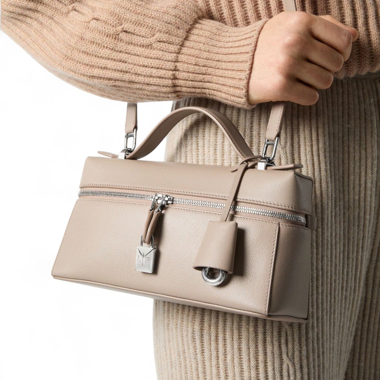 LORO PIANA EXTRA L23 BEIGE CROSSBODY BAG