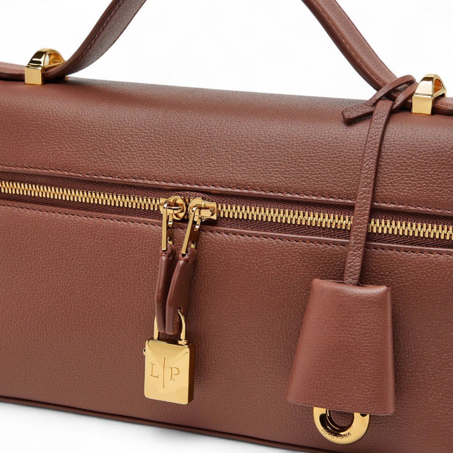 LORO PIANA EXTRA L23 BROWN CROSSBODY BAG