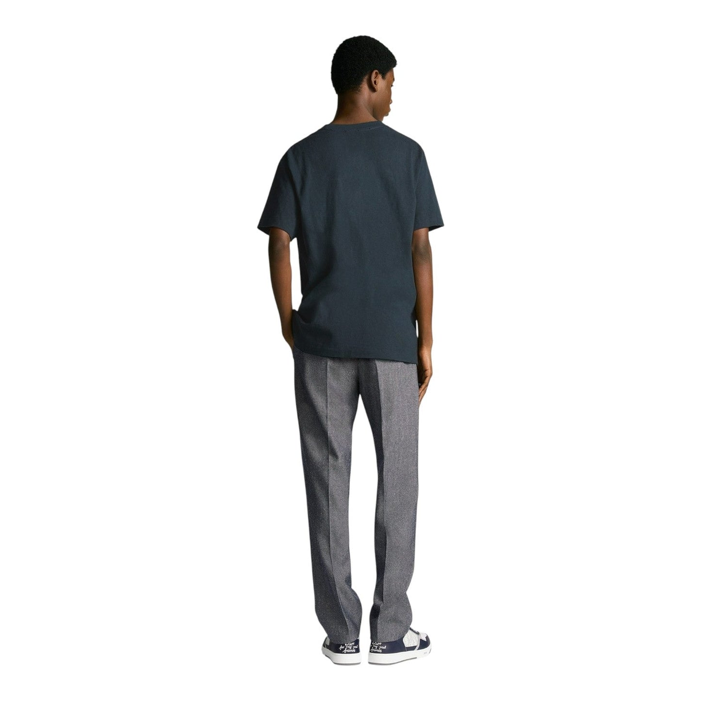 DIOR AND HYLTON NEL DARK BLUE RELAXED FIT T-SHIRT