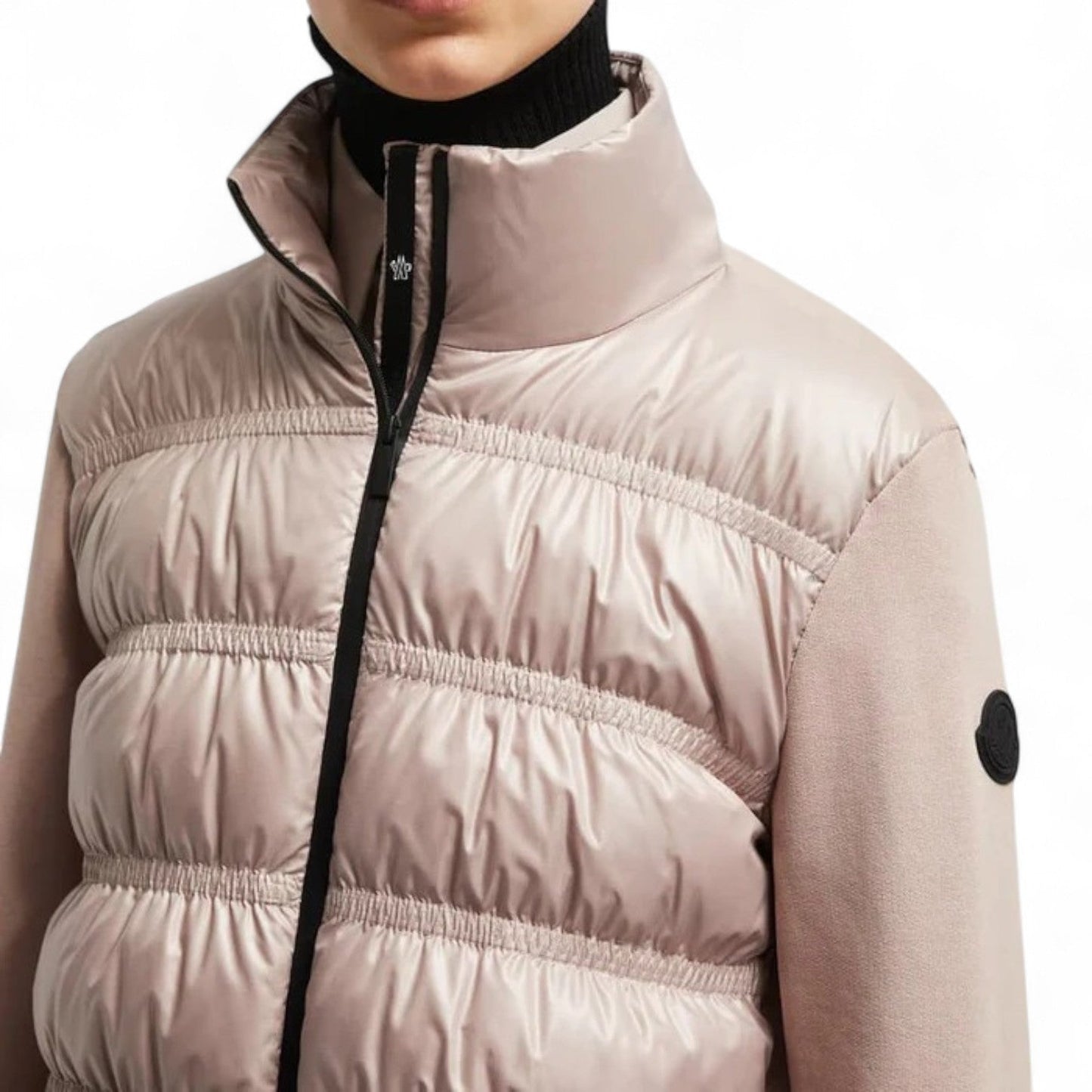 MONCLER PADDED ZIP-UP WOMEN PINK JACKET