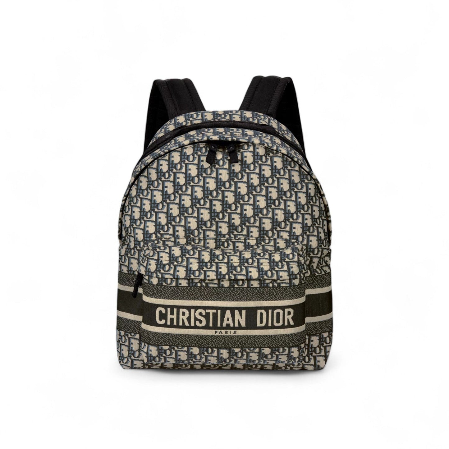 DIOR TRAVEL BLUE OBLIQUE JACQUARD BACKPACK