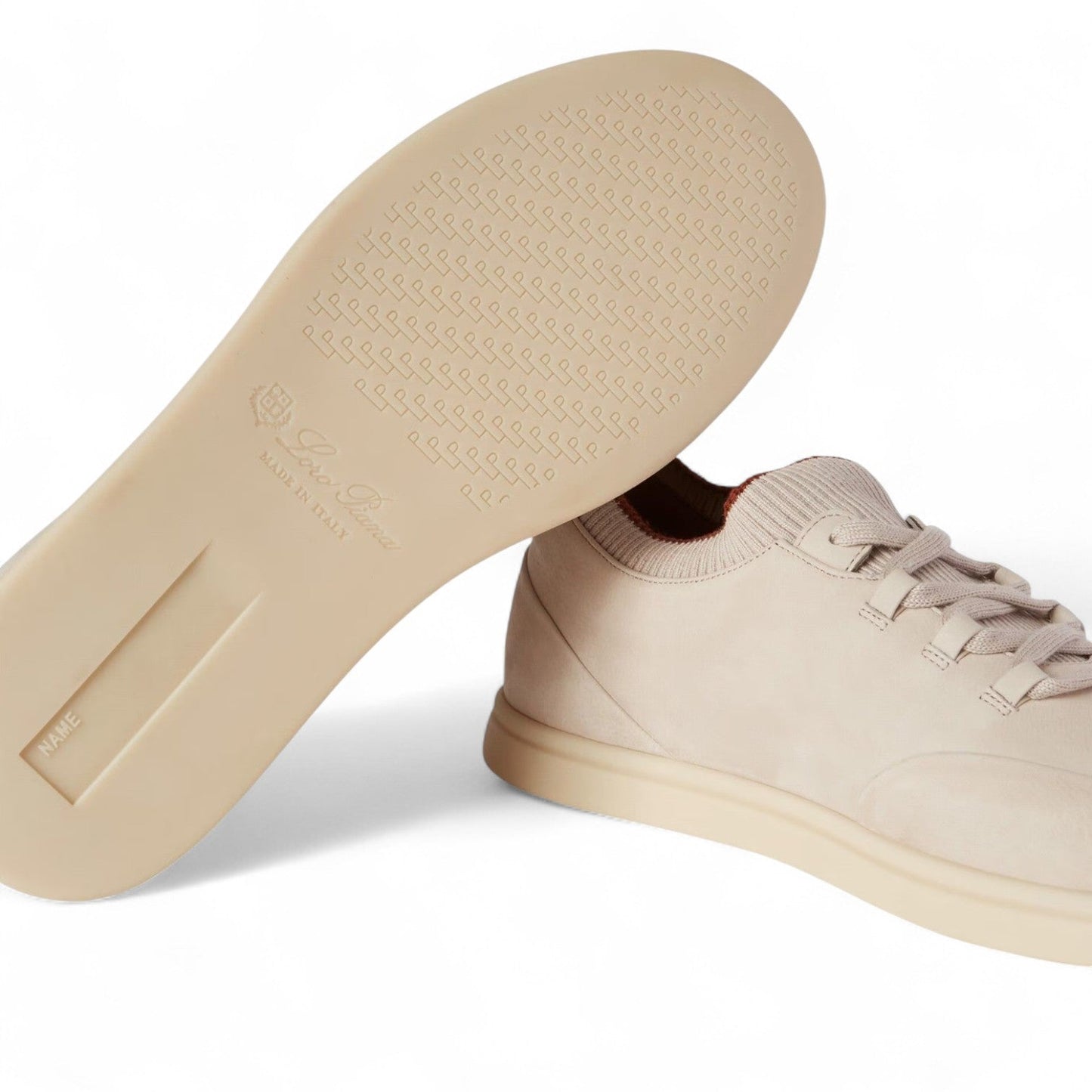 LORO PIANA SOHO WALK MEN CALFSKIN BEIGE SNEAKERS