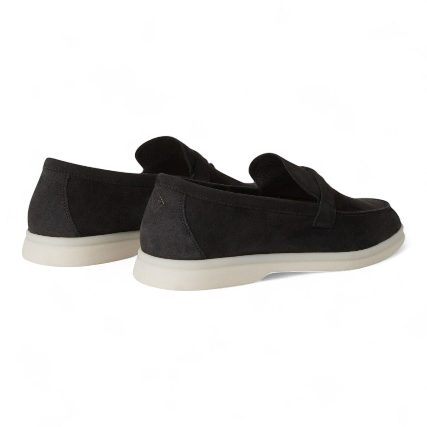 LORO PIANA SUMMER CHARMS WALK SUEDE WOMEN BLACK LOAFER