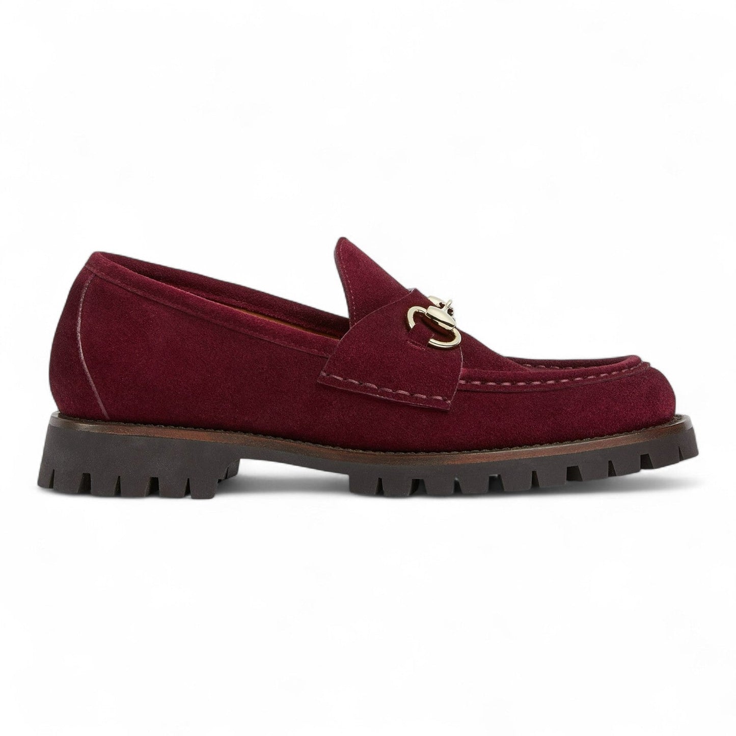 GUCCI WOMEN'S RED LOAFER WITH HORSEBIT