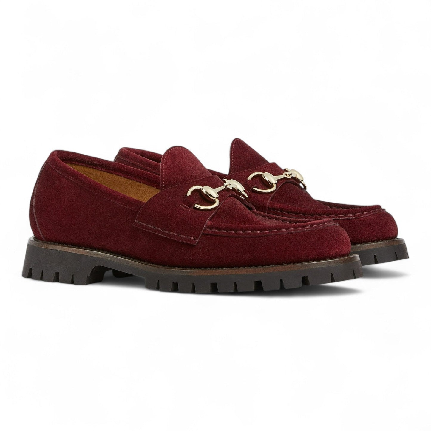 GUCCI WOMEN'S RED LOAFER WITH HORSEBIT