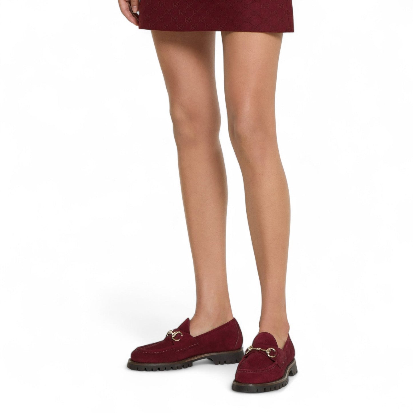 GUCCI WOMEN'S RED LOAFER WITH HORSEBIT