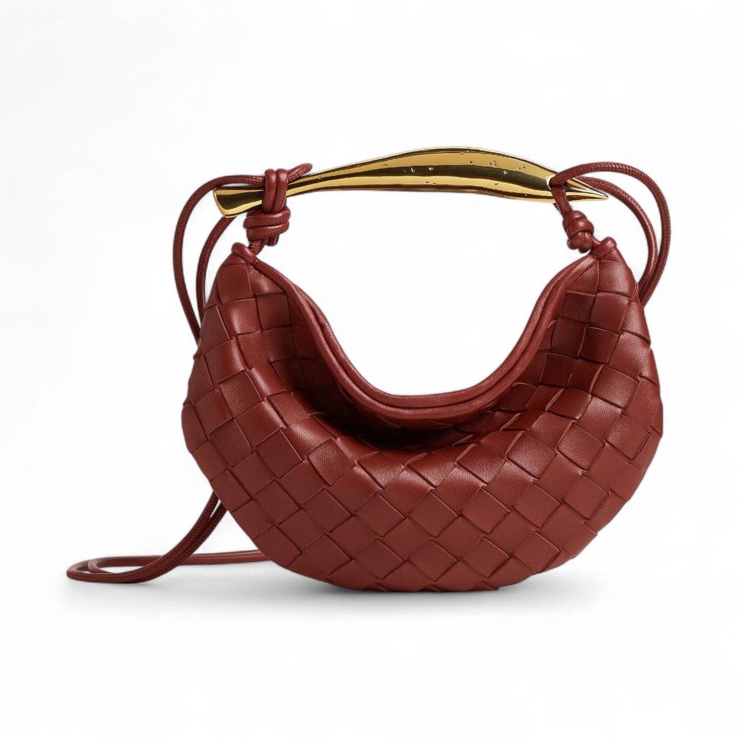 BOTTEGA VENETA BABY SARDINE BROWN BAG