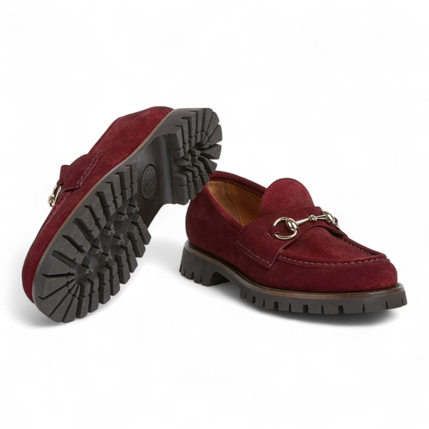 GUCCI WOMEN'S RED LOAFER WITH HORSEBIT