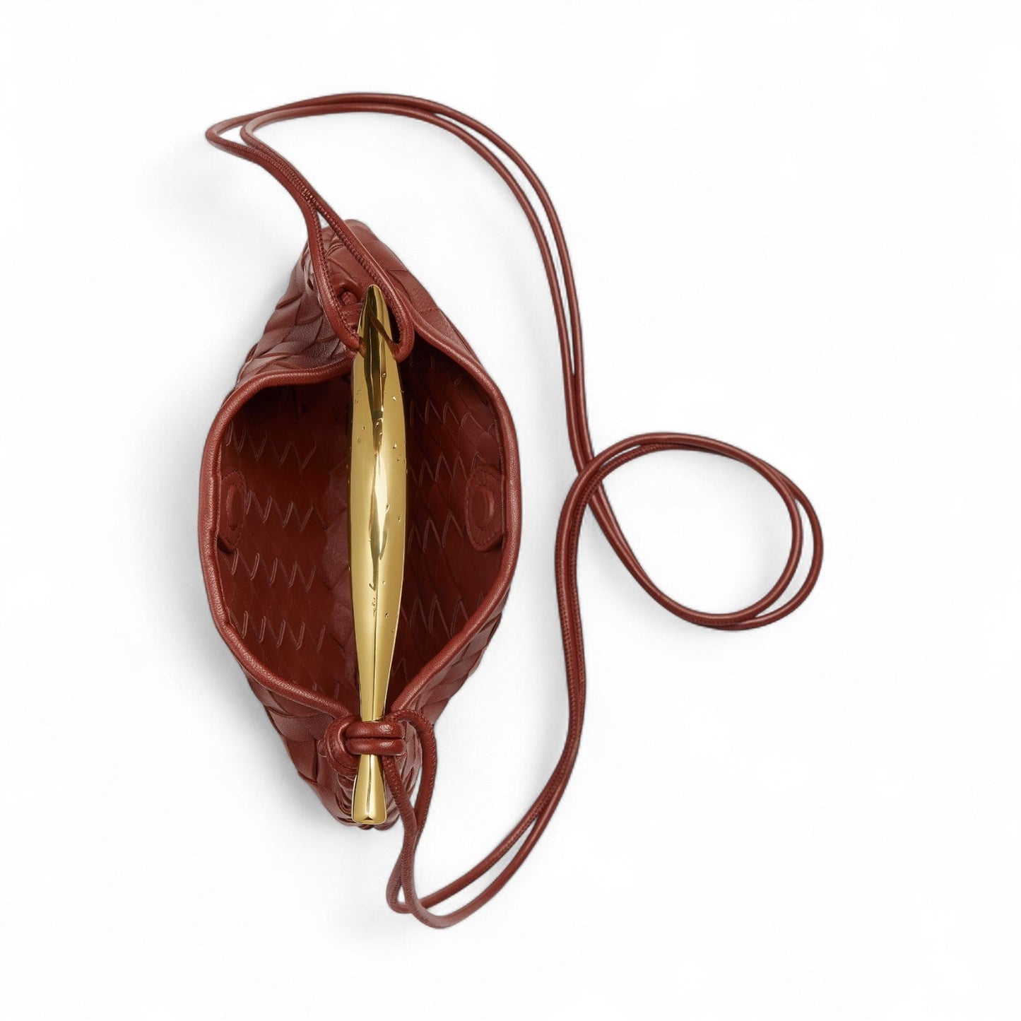 BOTTEGA VENETA BABY SARDINE BROWN BAG