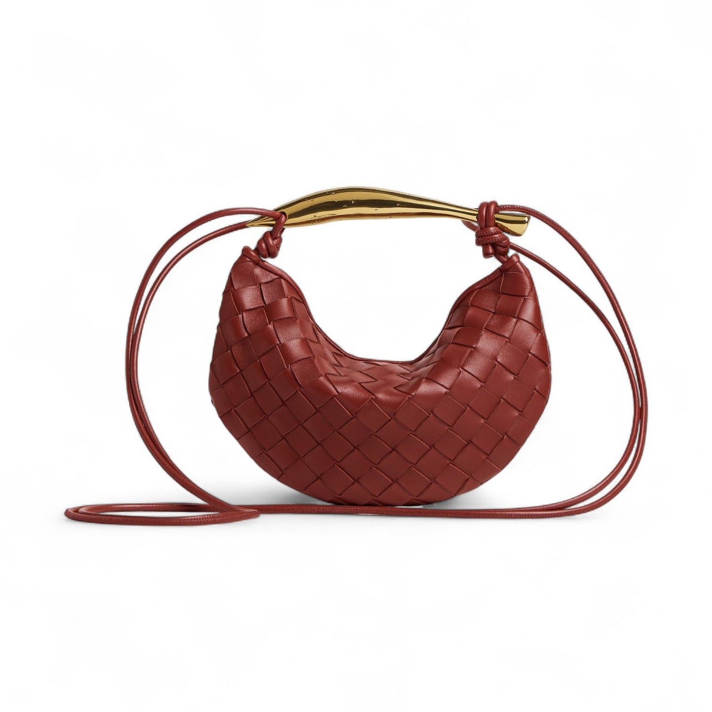 BOTTEGA VENETA BABY SARDINE BROWN BAG
