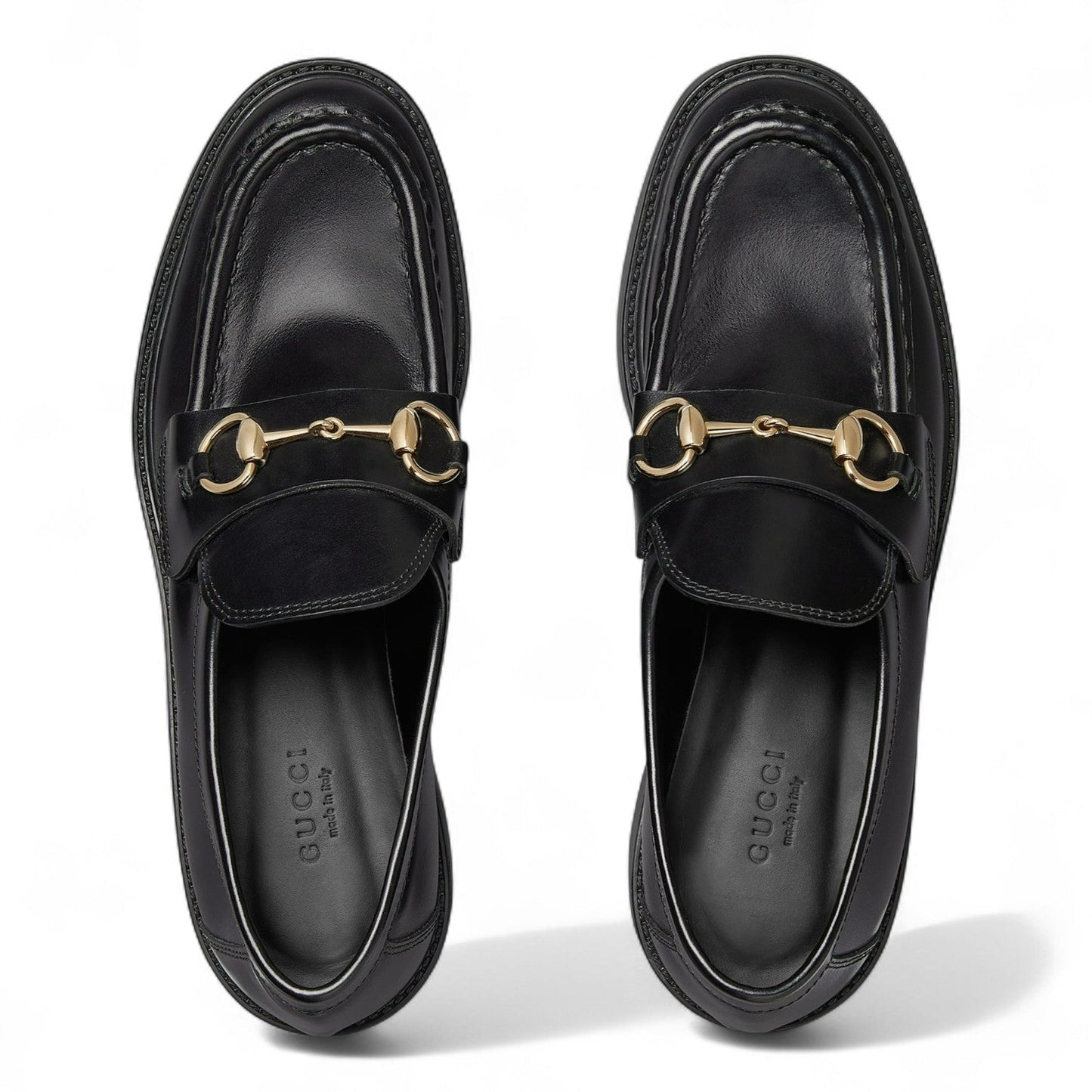 GUCCI WOMEN'S BLACK LOAFER WITH HORSEBIT