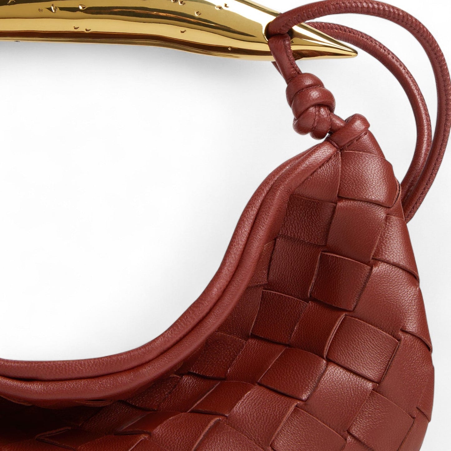 BOTTEGA VENETA BABY SARDINE BROWN BAG