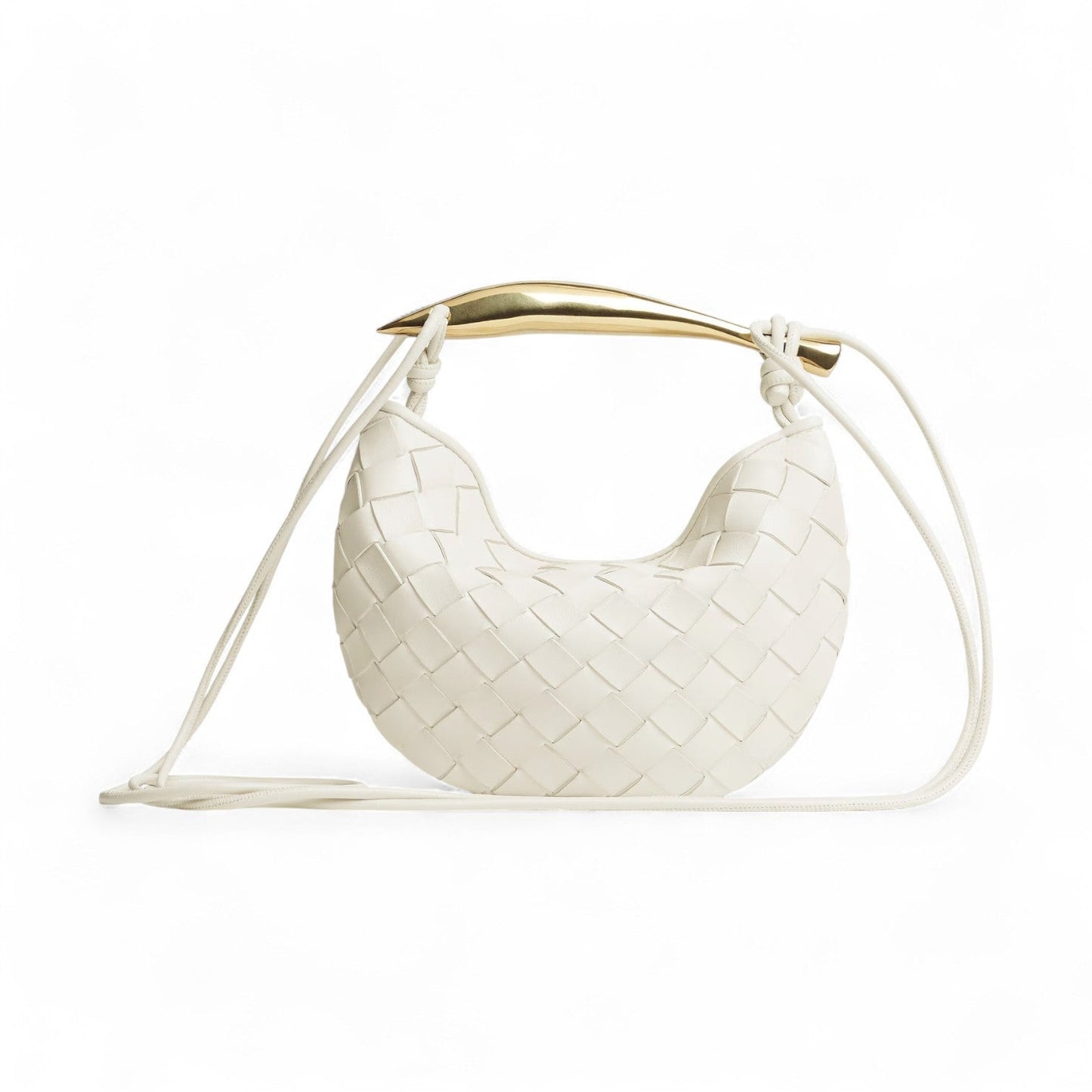 BOTTEGA VENETA BABY SARDINE WHITE BAG