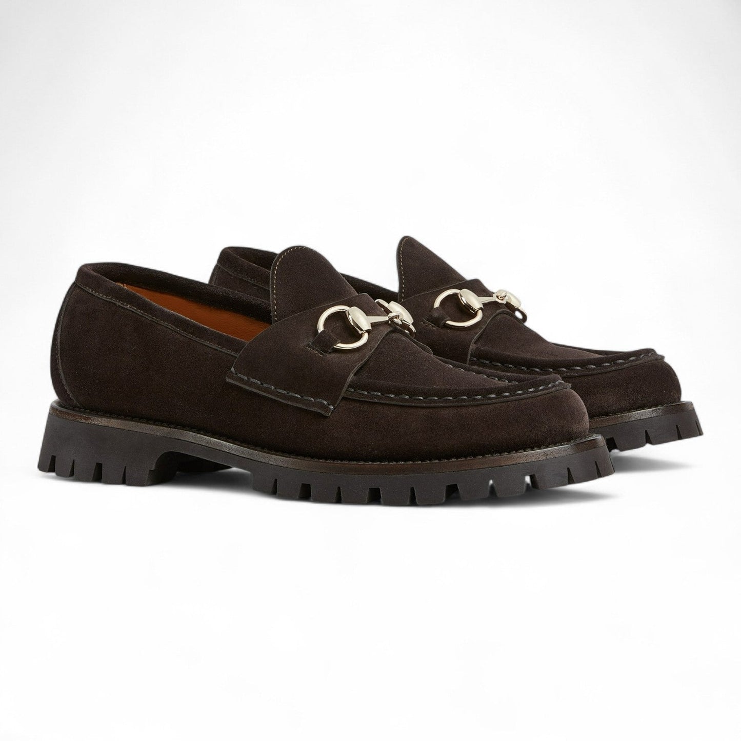 GUCCI WOMEN'S BROWN LOAFER WITH HORSEBIT