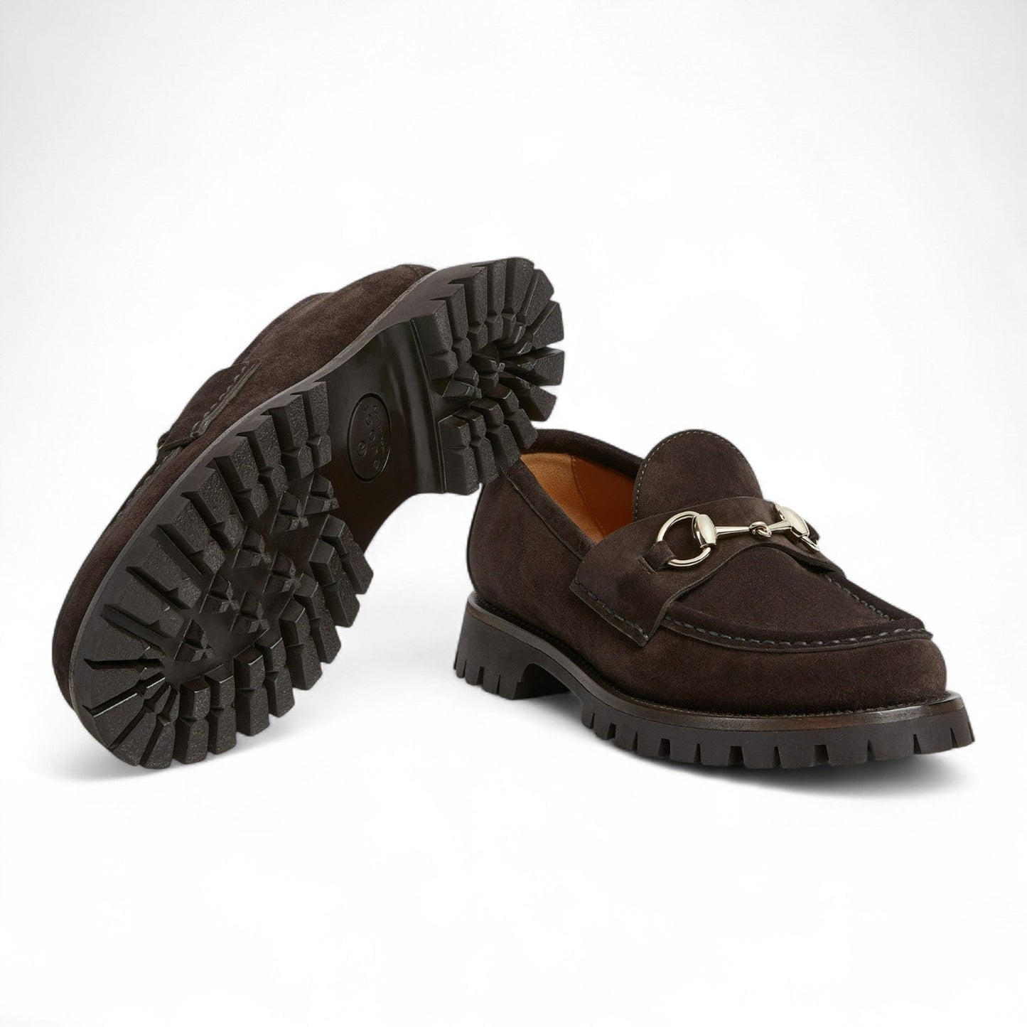 GUCCI WOMEN'S BROWN LOAFER WITH HORSEBIT